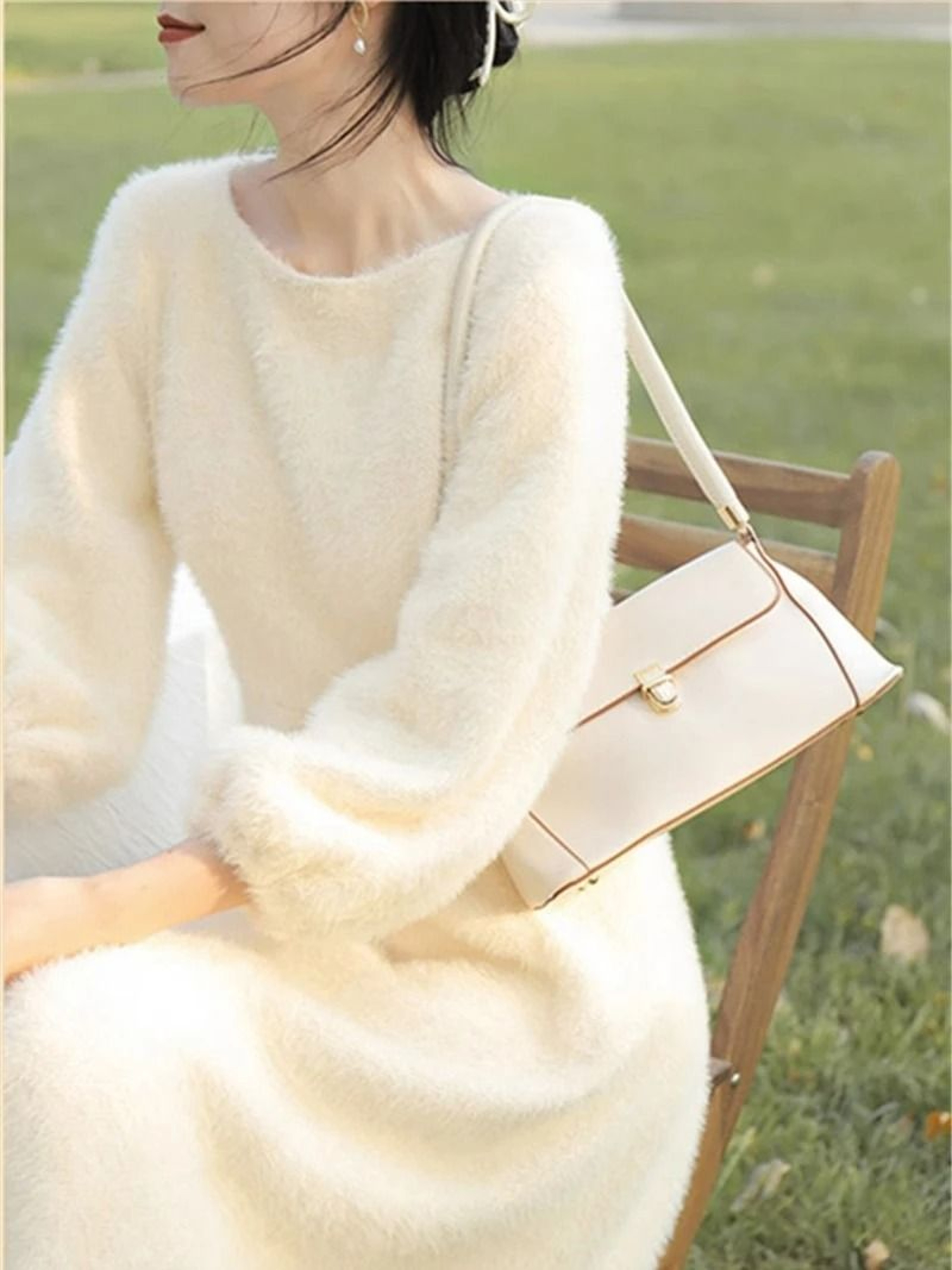 Veloura Plush Sweater Dress 1