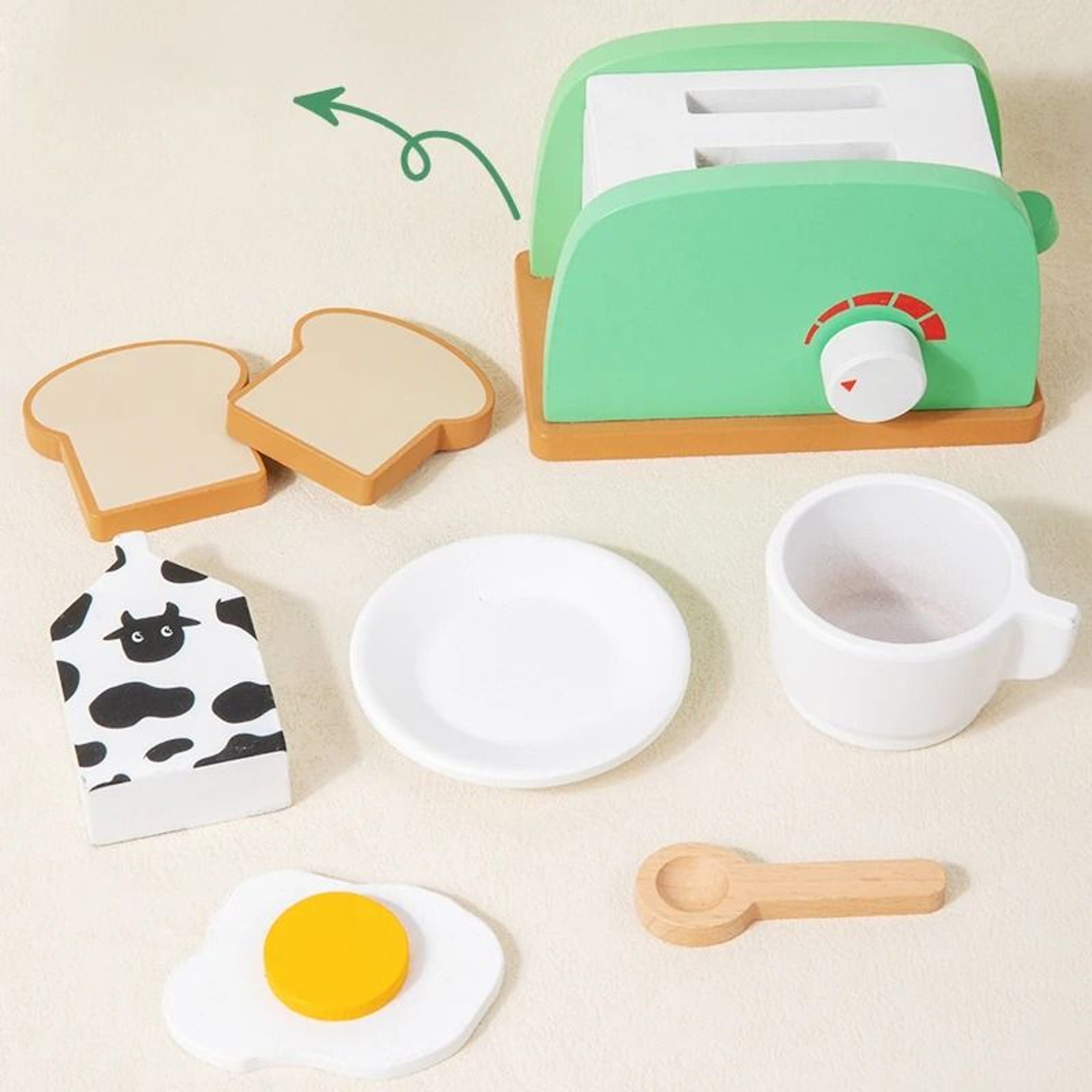 LittleChef Wooden Kitchen Play Set 4