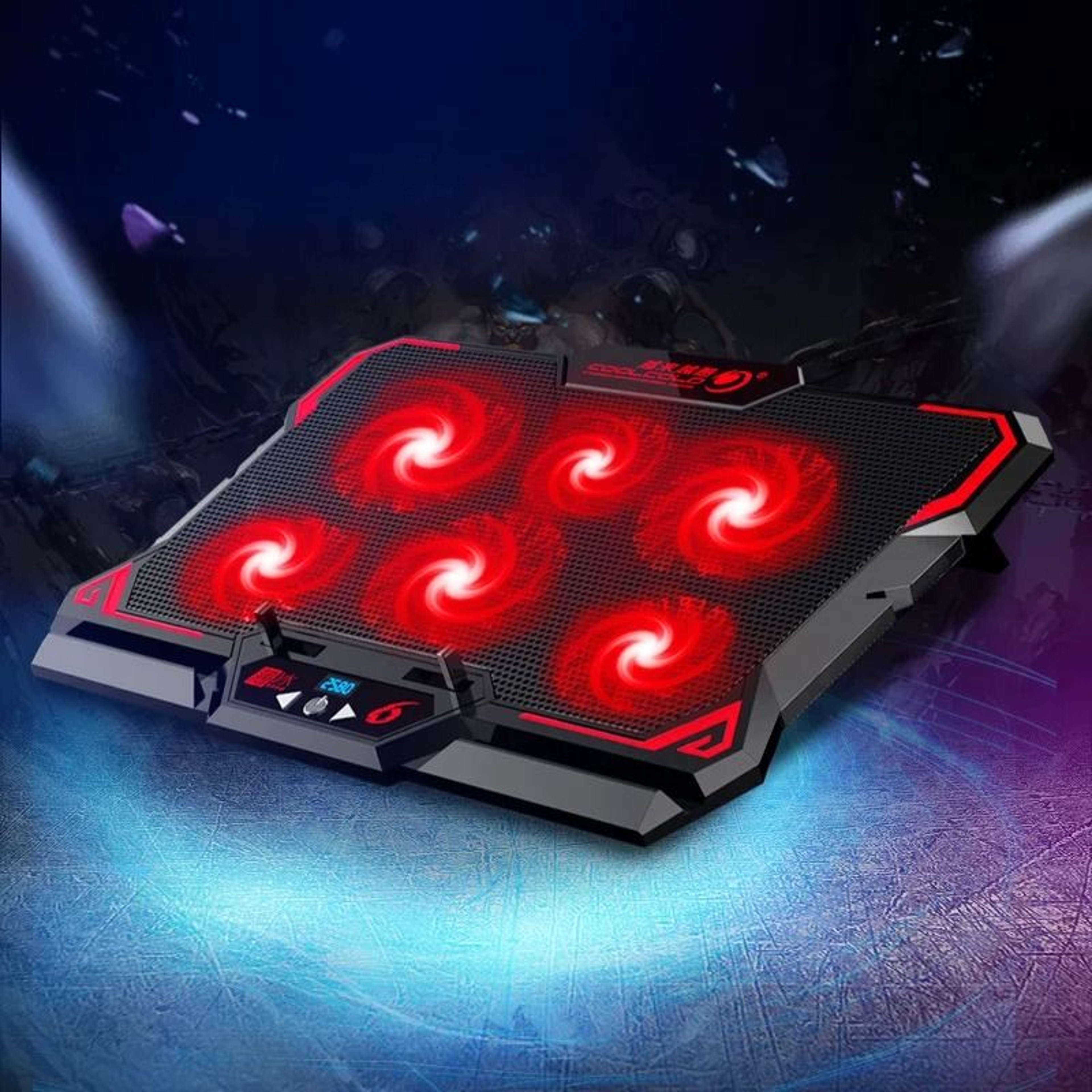 FrostCore Six Fan Laptop Cooler 2