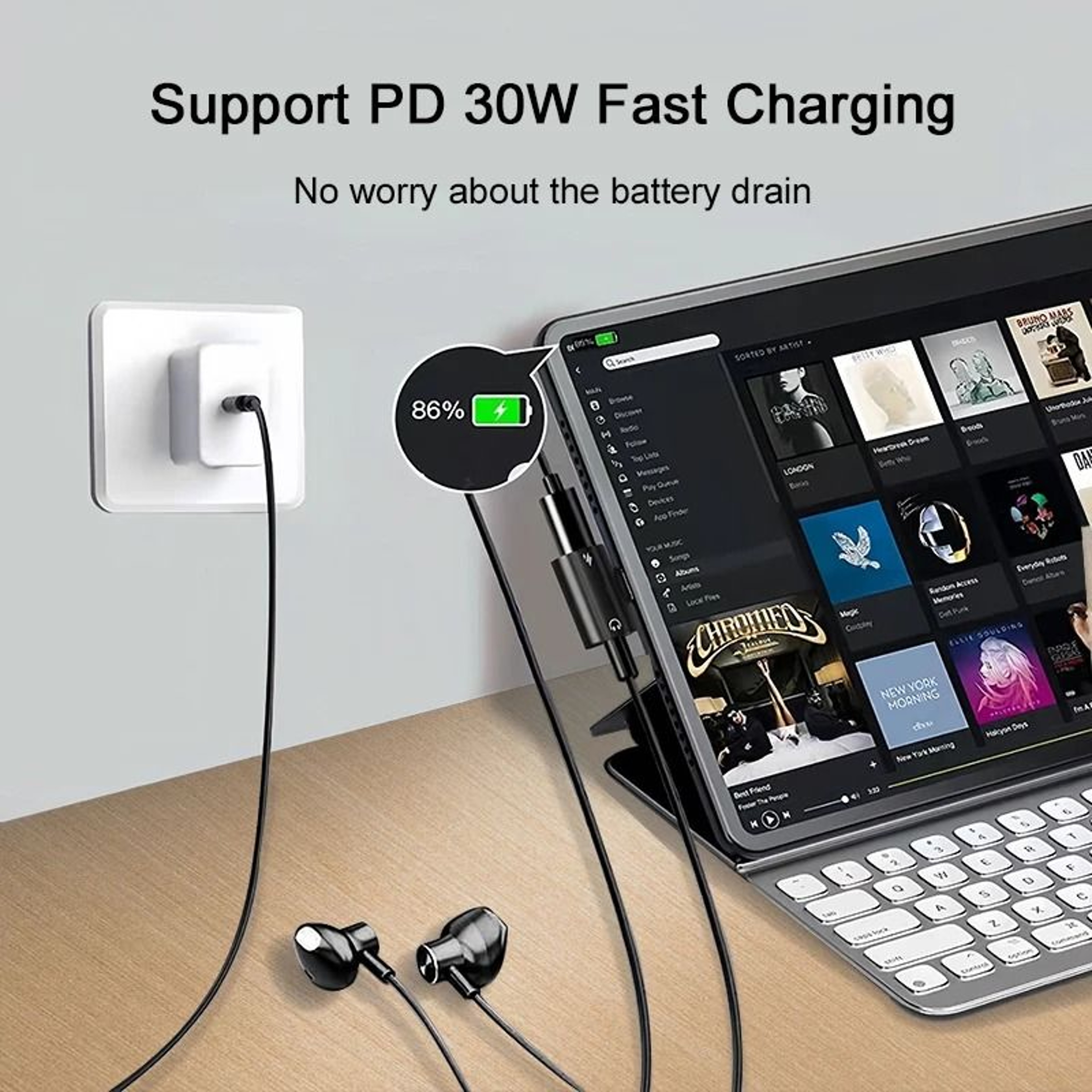 ChargeSync USB C Audio Splitter 6