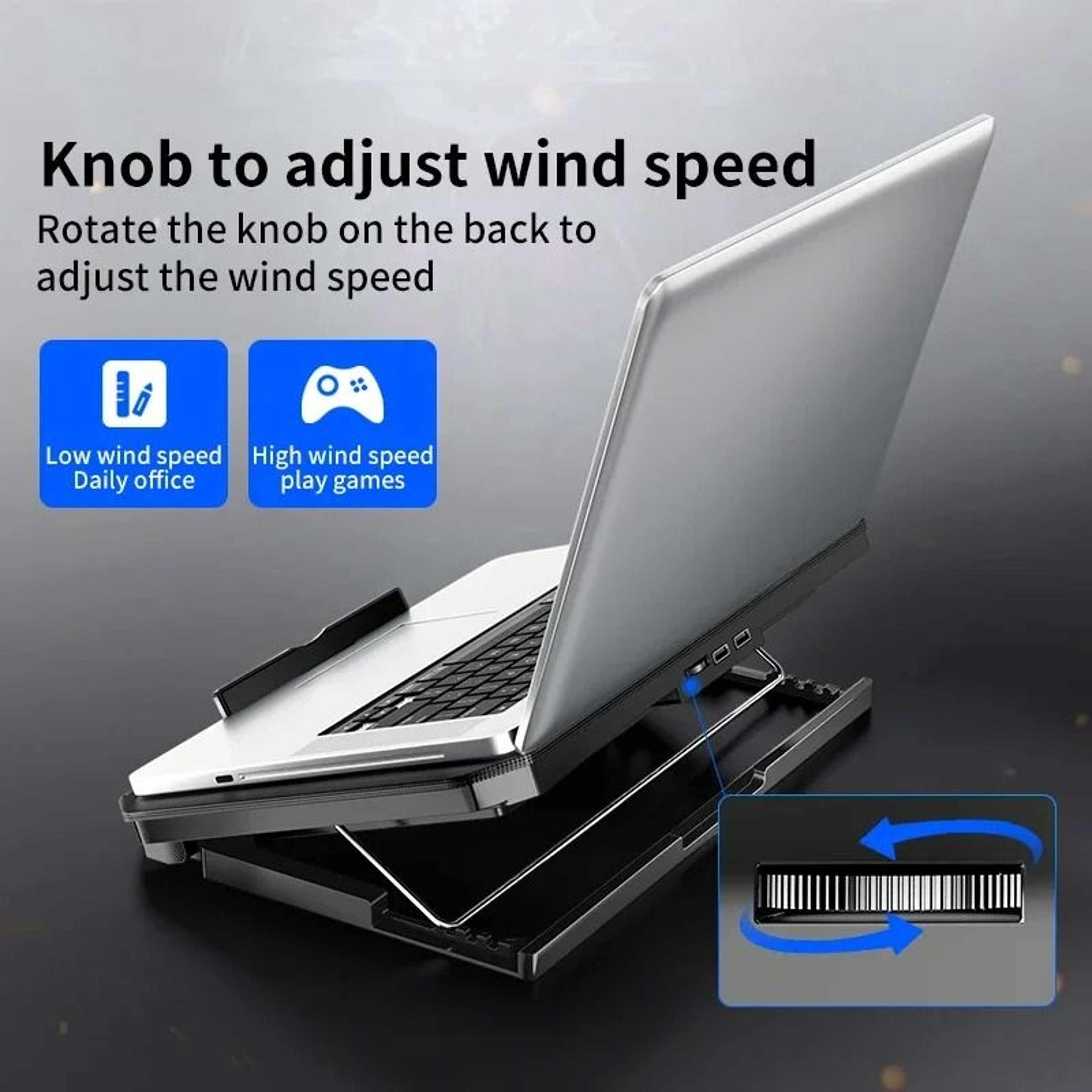 GlacierCore Q100 Gaming Laptop Cooler 6