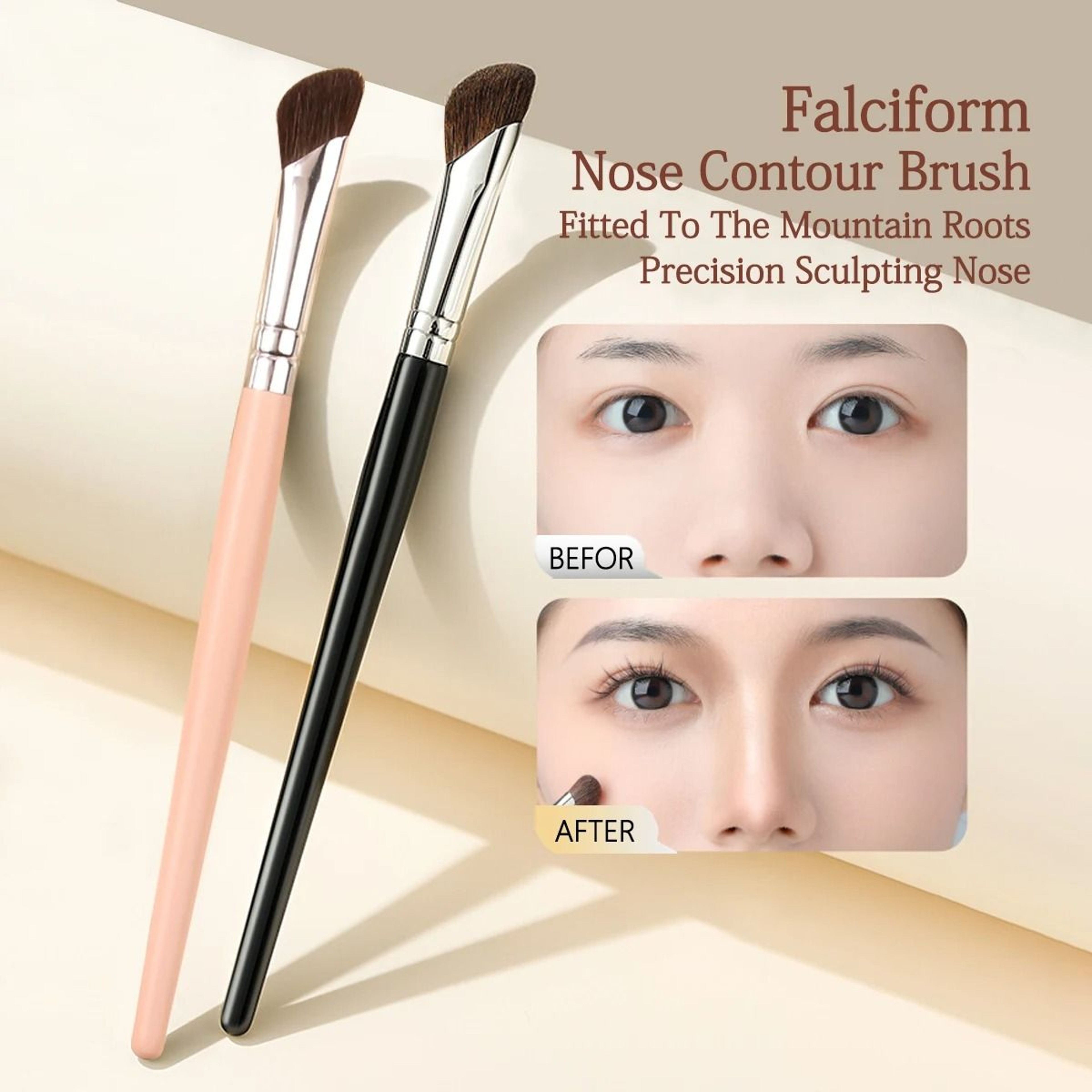 NoseSculpt Dual Contour Brush Set 7