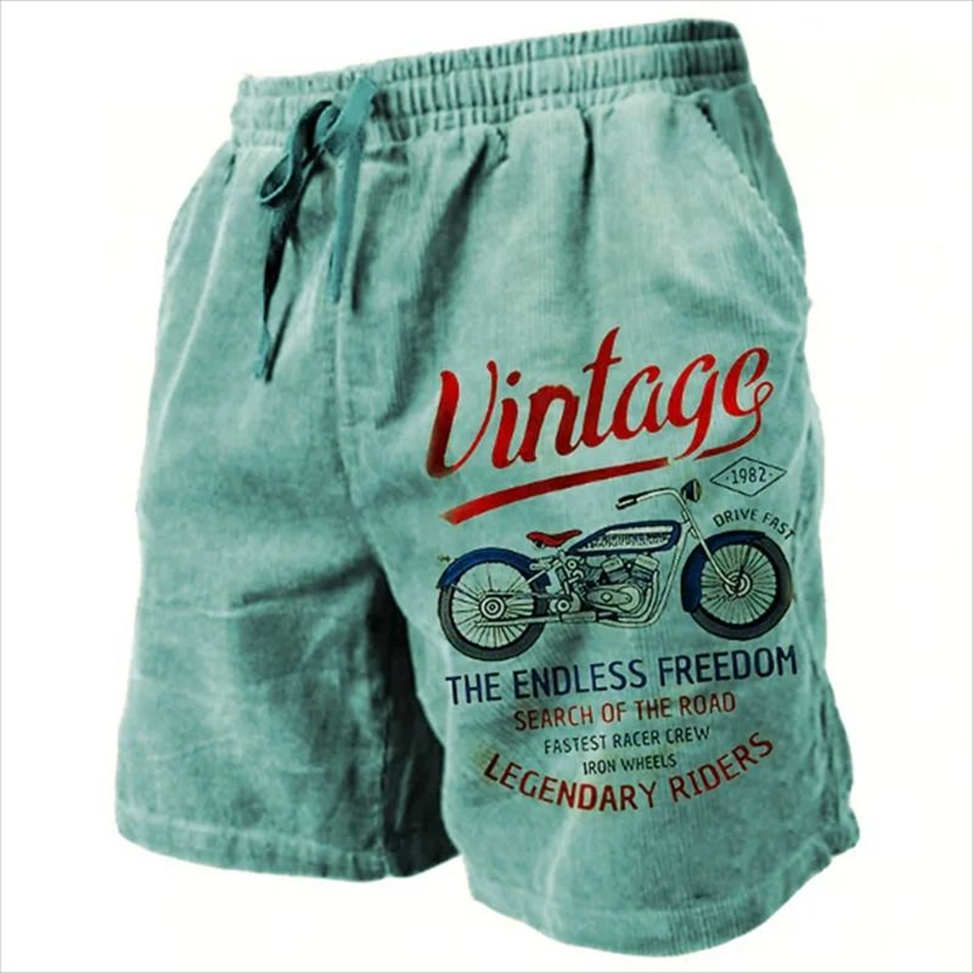 MotoWave Vintage Motorcycle Swim Shorts 0