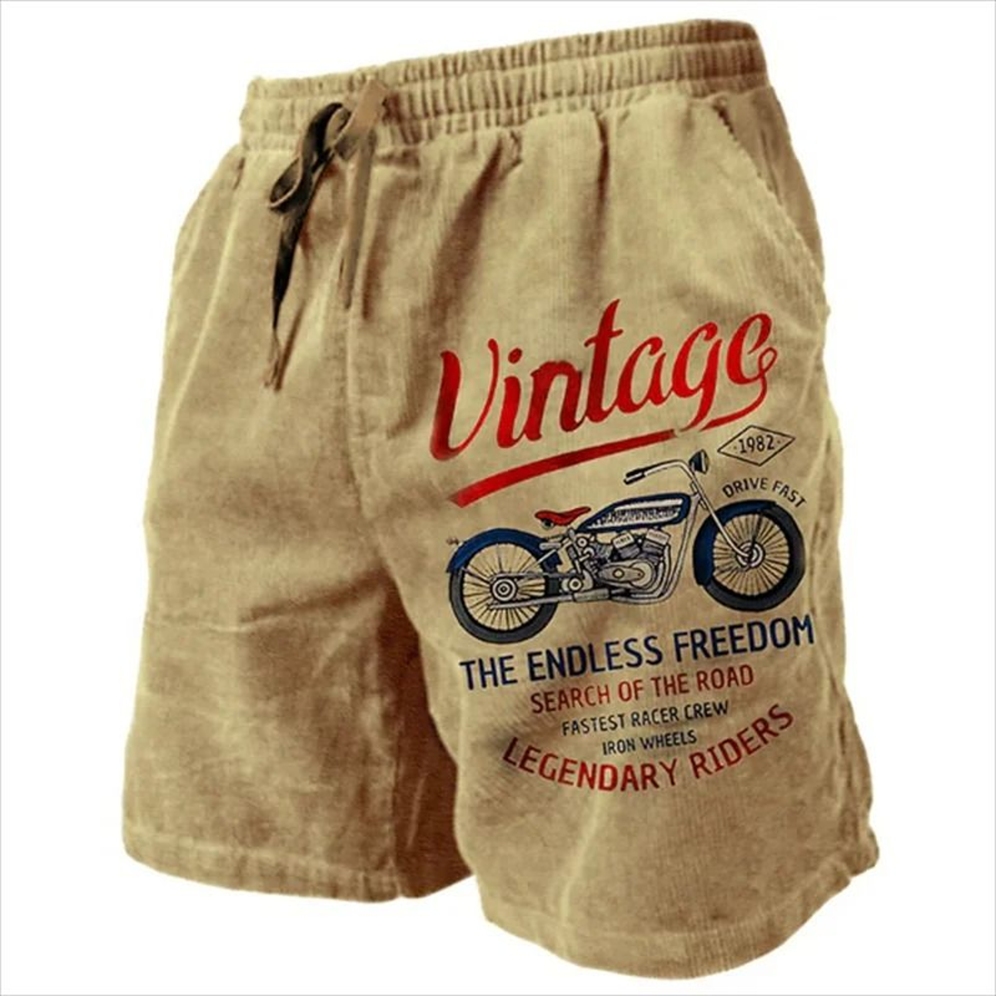 MotoWave Vintage Motorcycle Swim Shorts 1