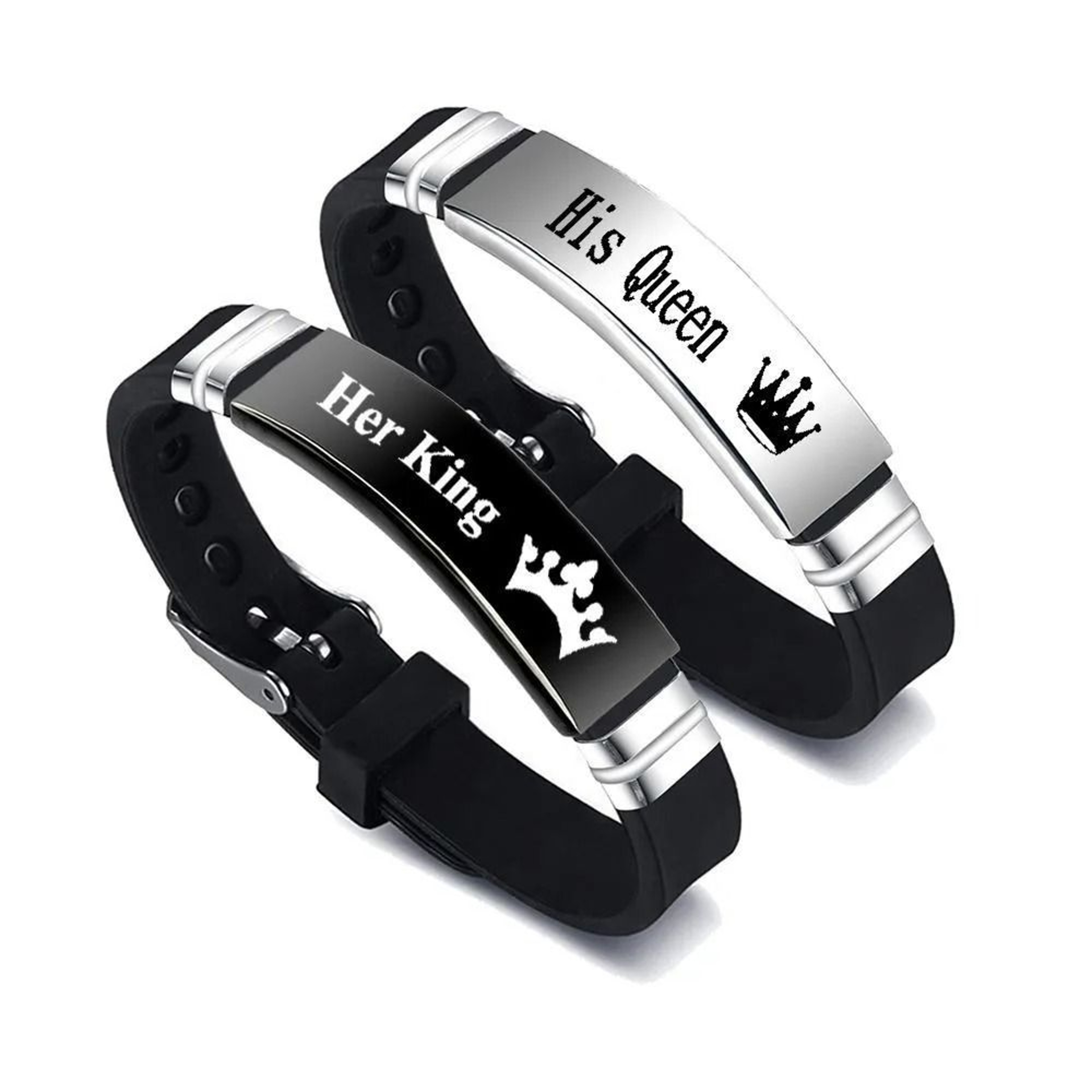 RoyalBond King Queen Couple Bracelets 3