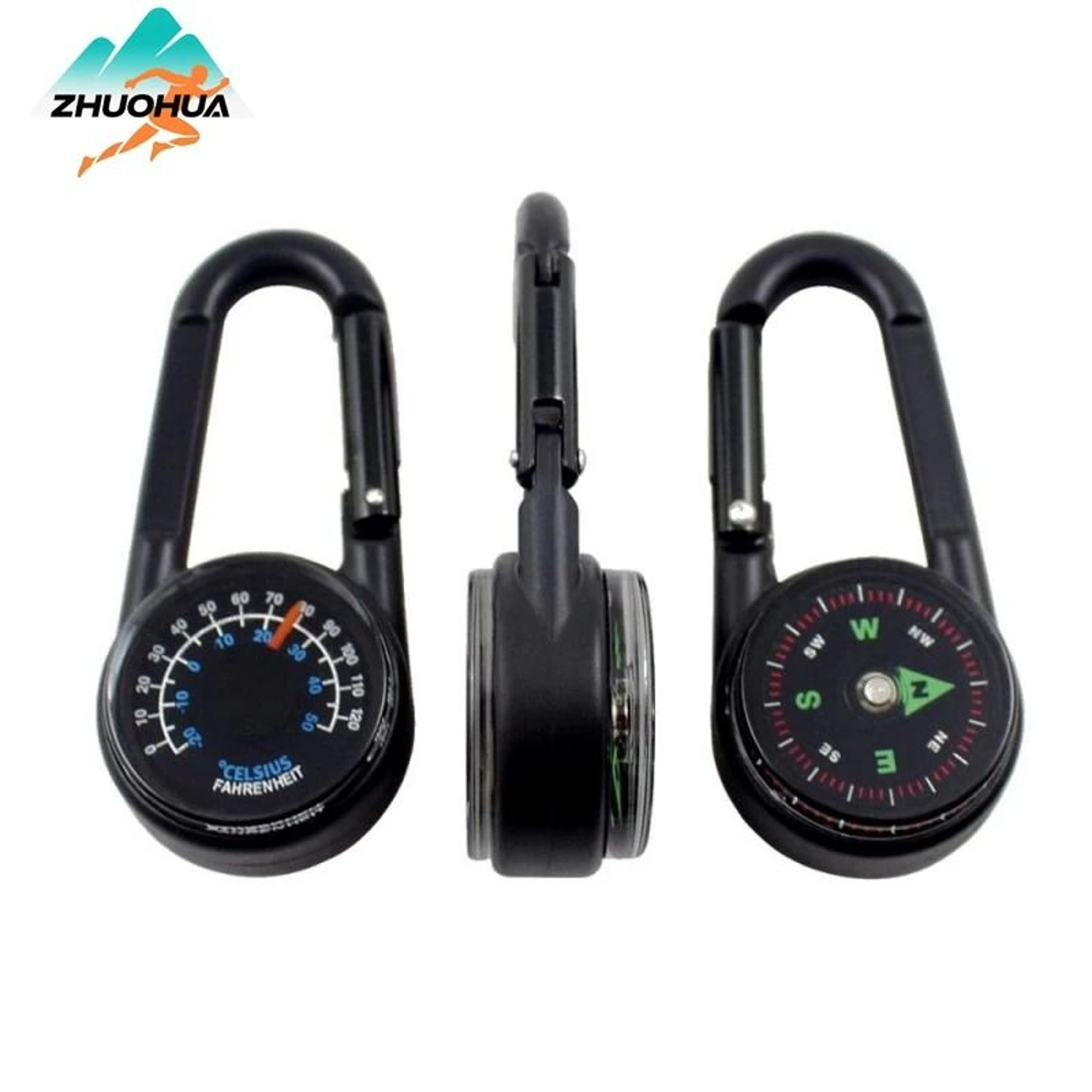 TrailSense 3 In 1 Compass Carabiner 0