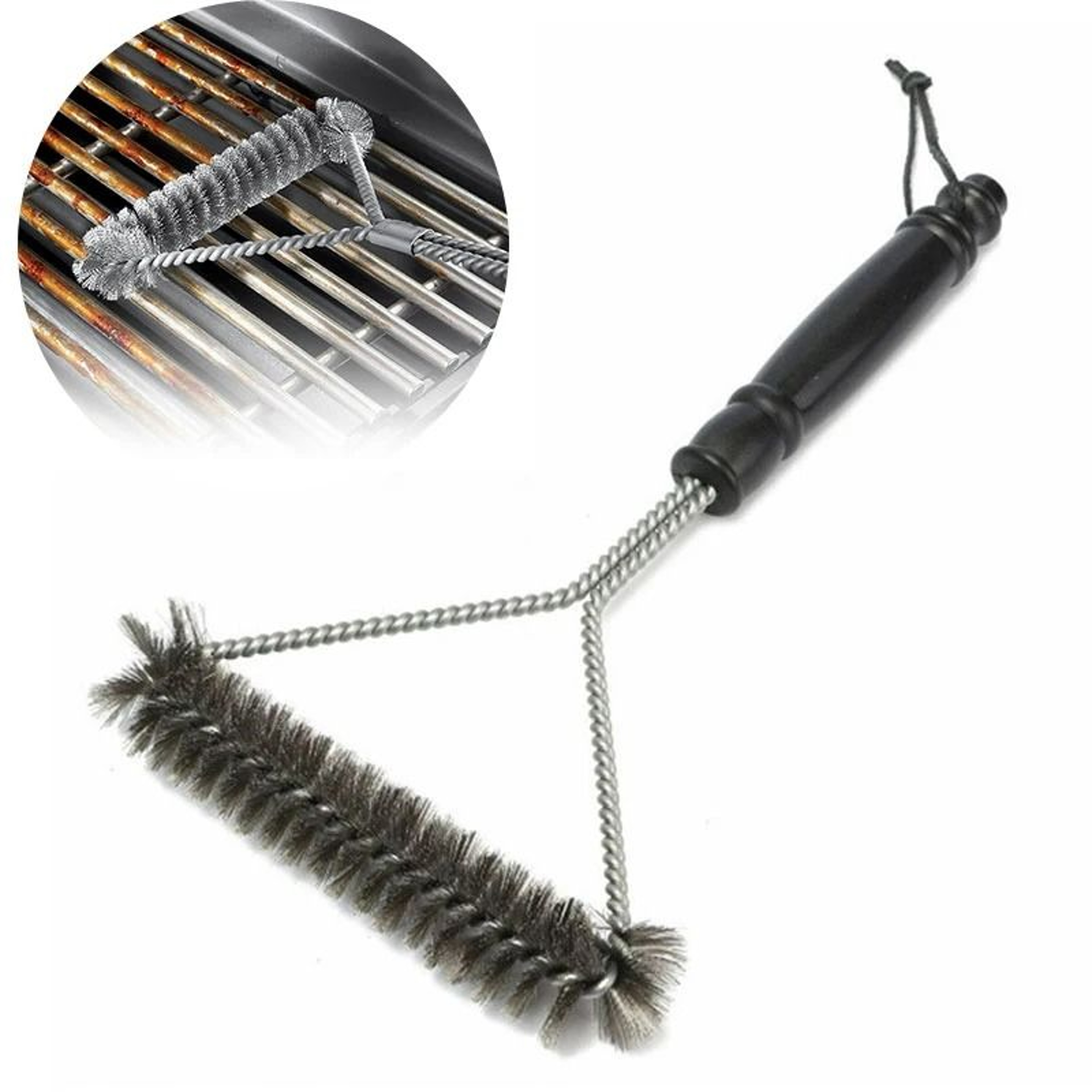 GrillShield Stainless Steel BBQ Brush 3