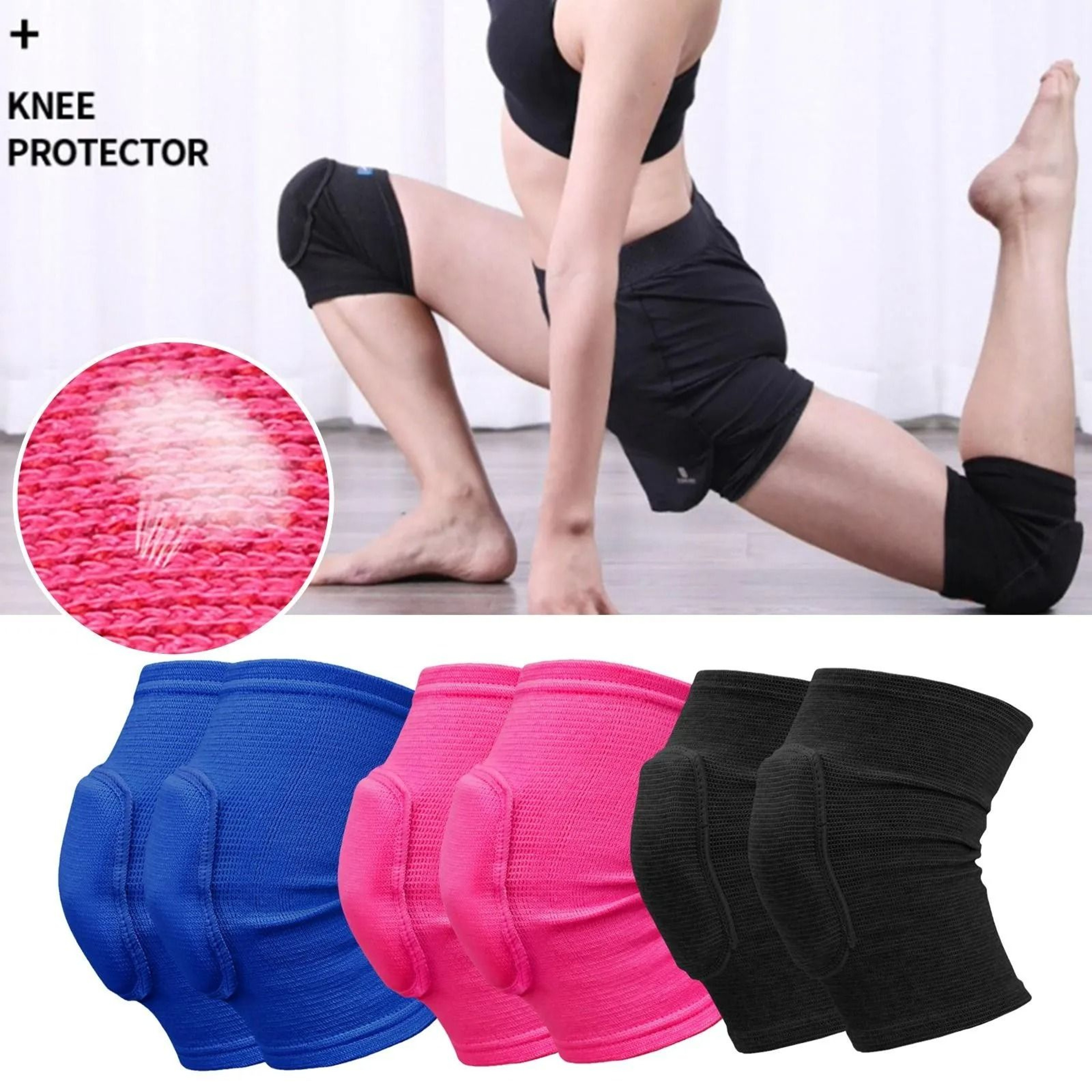 FlexGuard Padded Compression Knee Pads 0