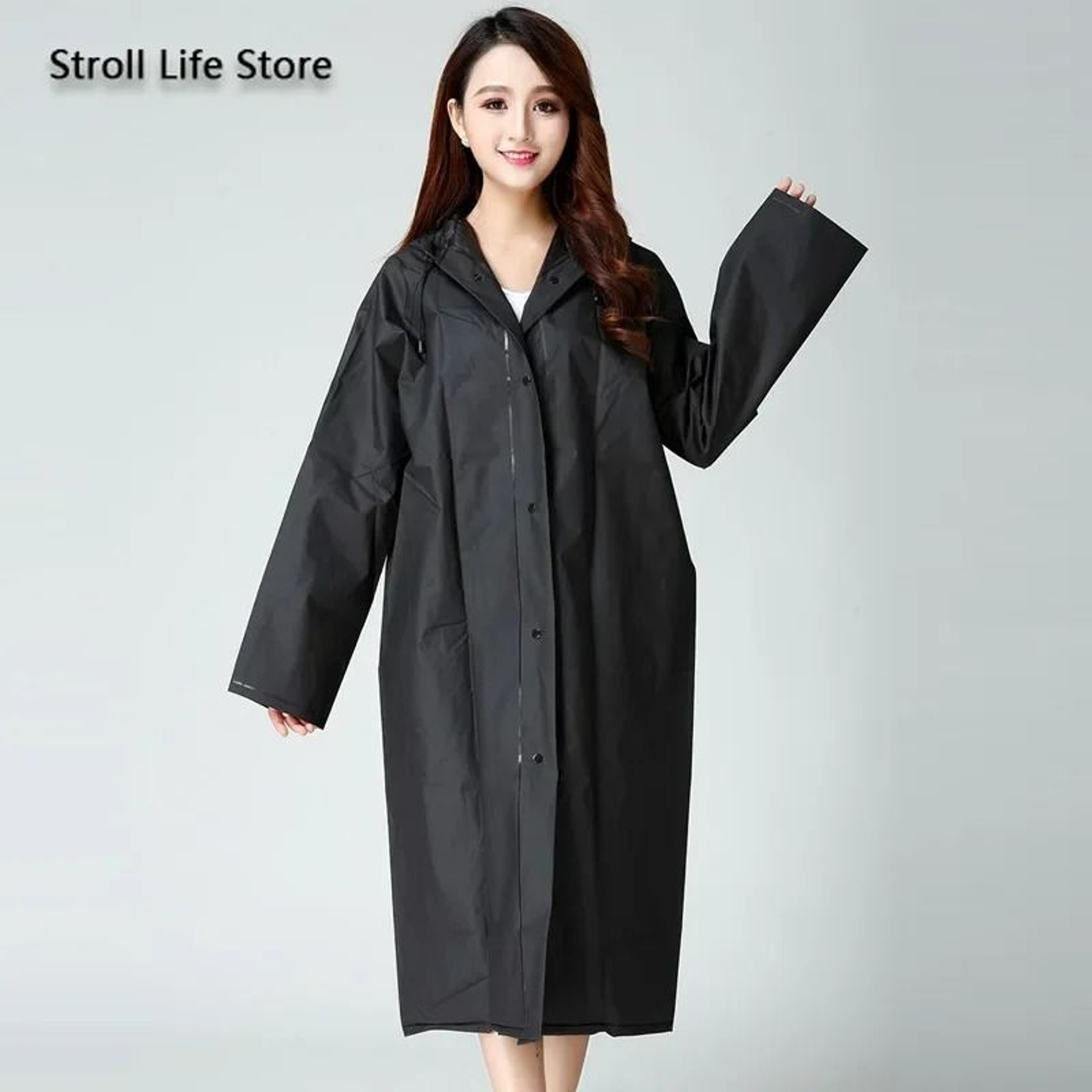 RainGlow Translucent Waterproof Rain Poncho 4