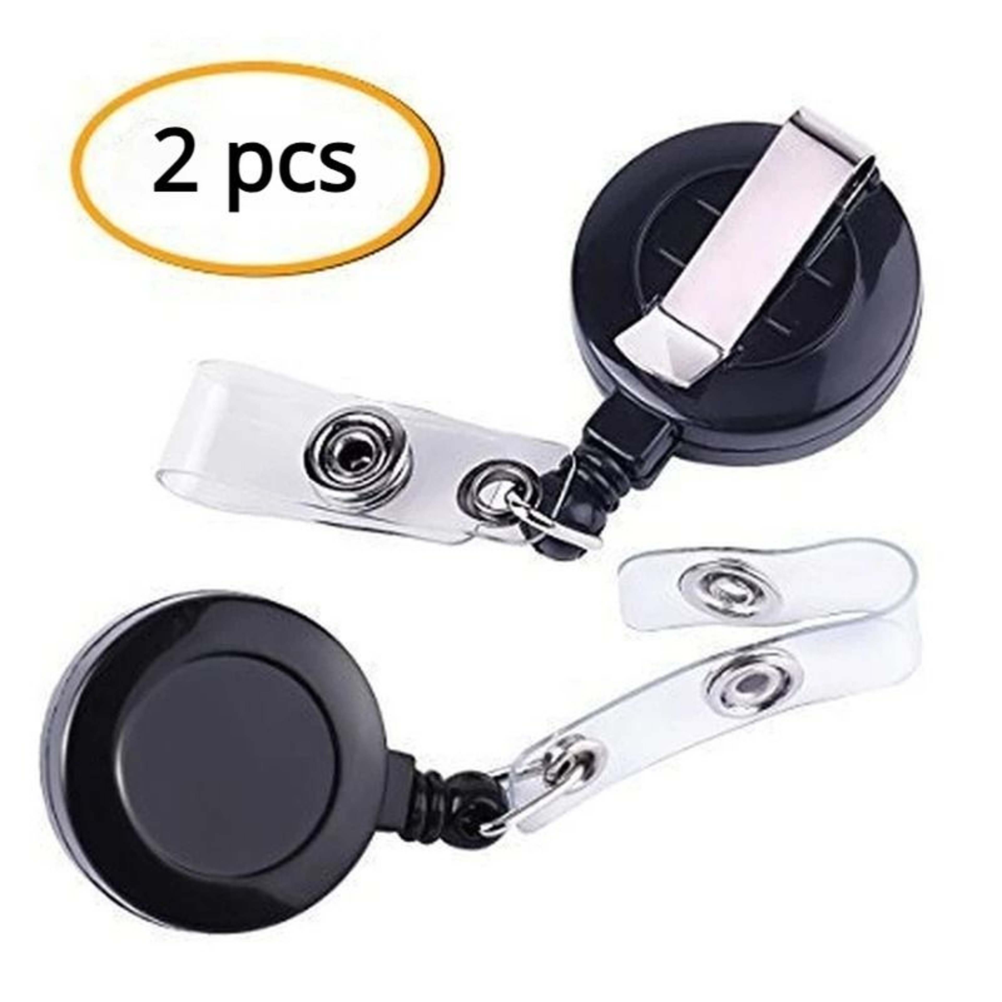ClipSecure Retractable Badge Reel Set 4