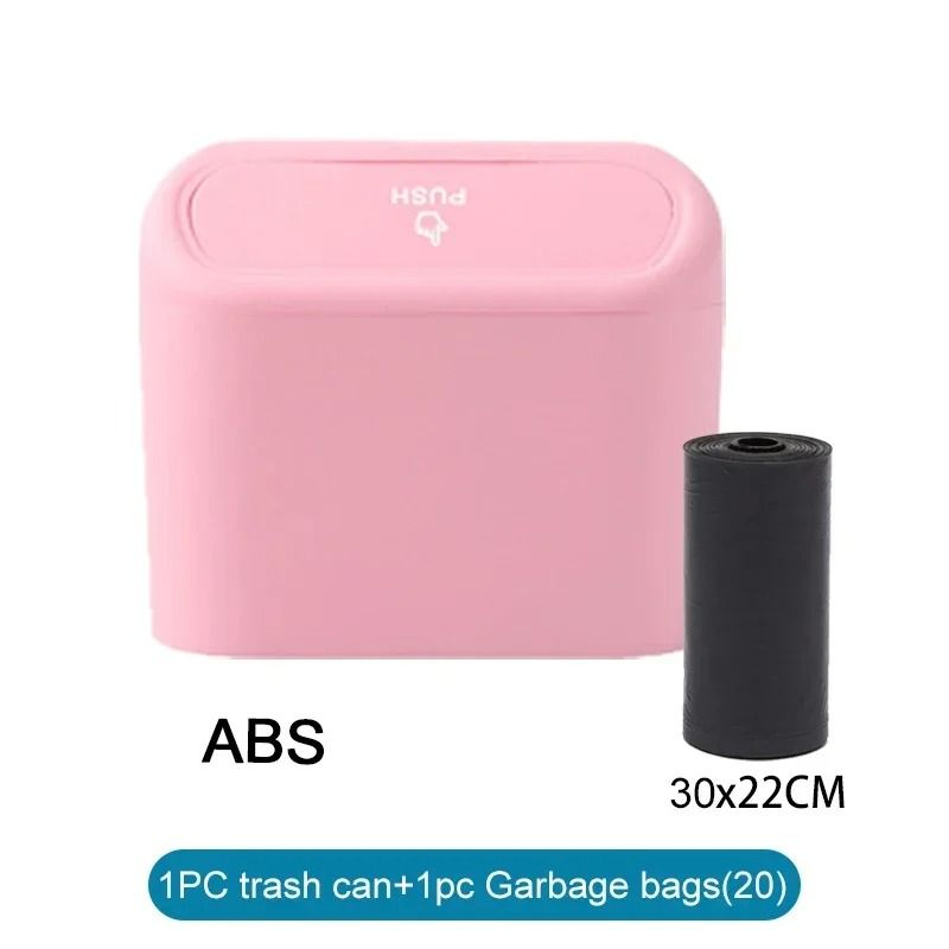 TidyVault Mini Leakproof Car Trash Bin With Lid 12
