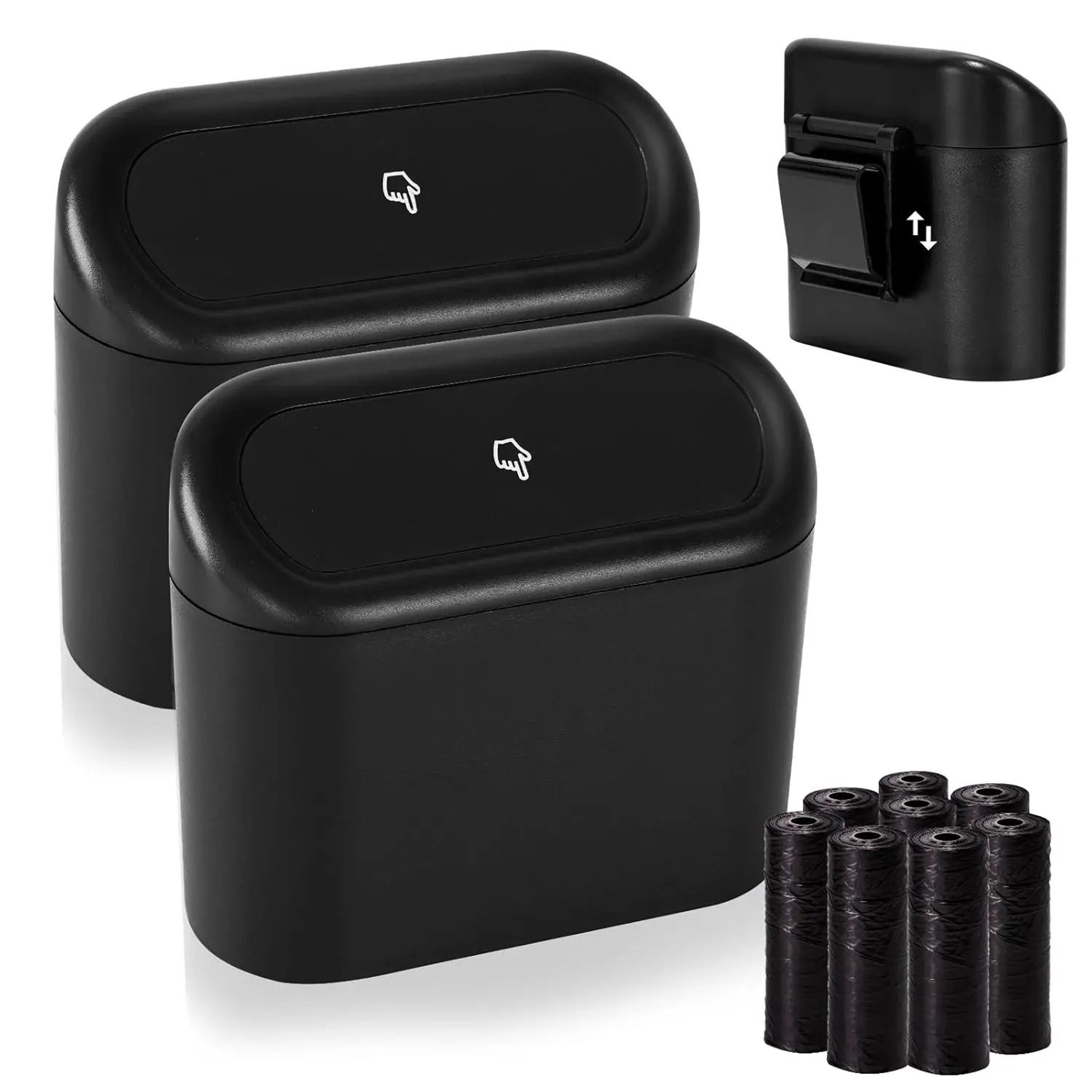 TidyVault Mini Leakproof Car Trash Bin With Lid 1