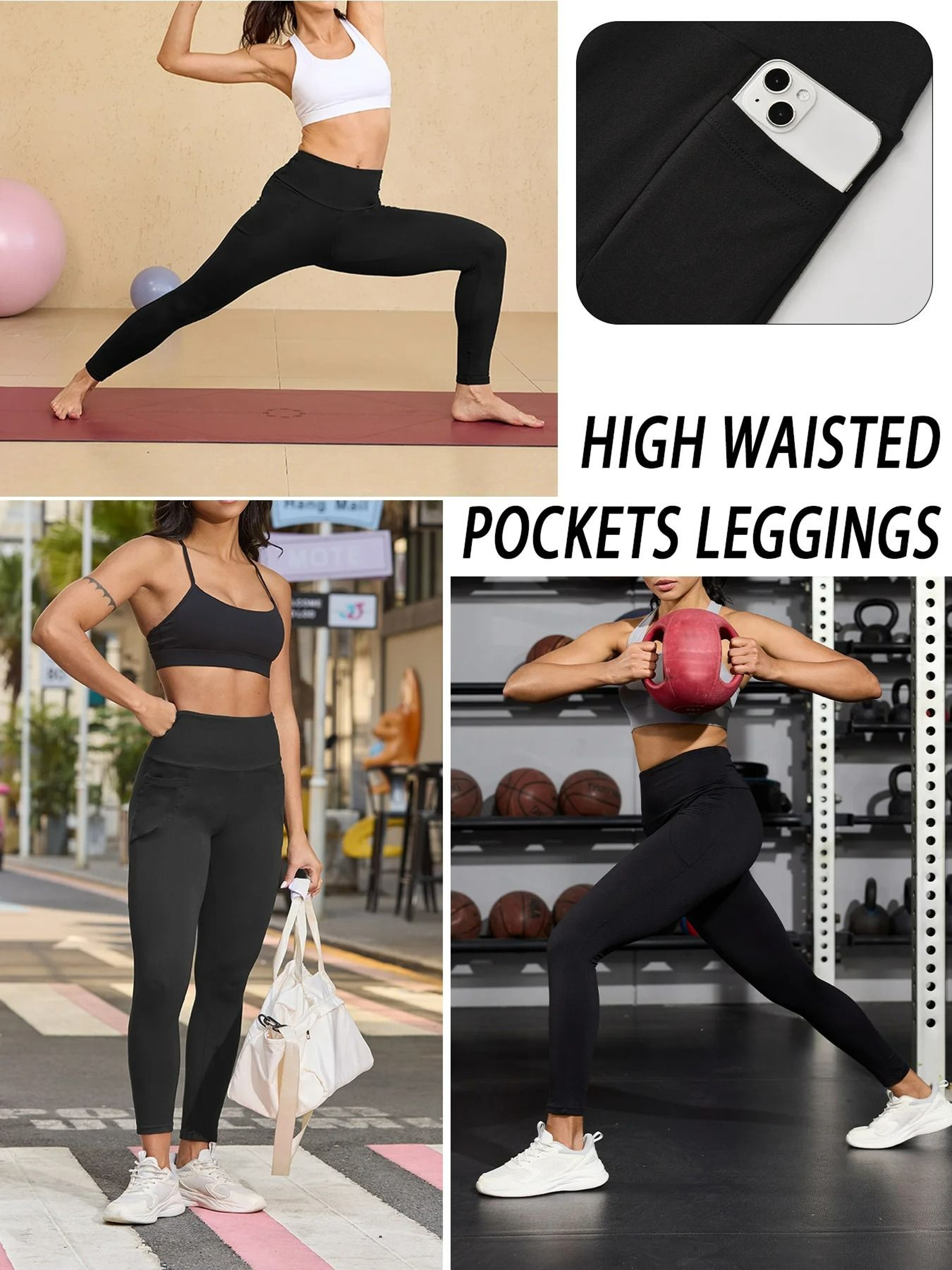 FrostFlex High Waist Fleece Leggings With Pockets 4