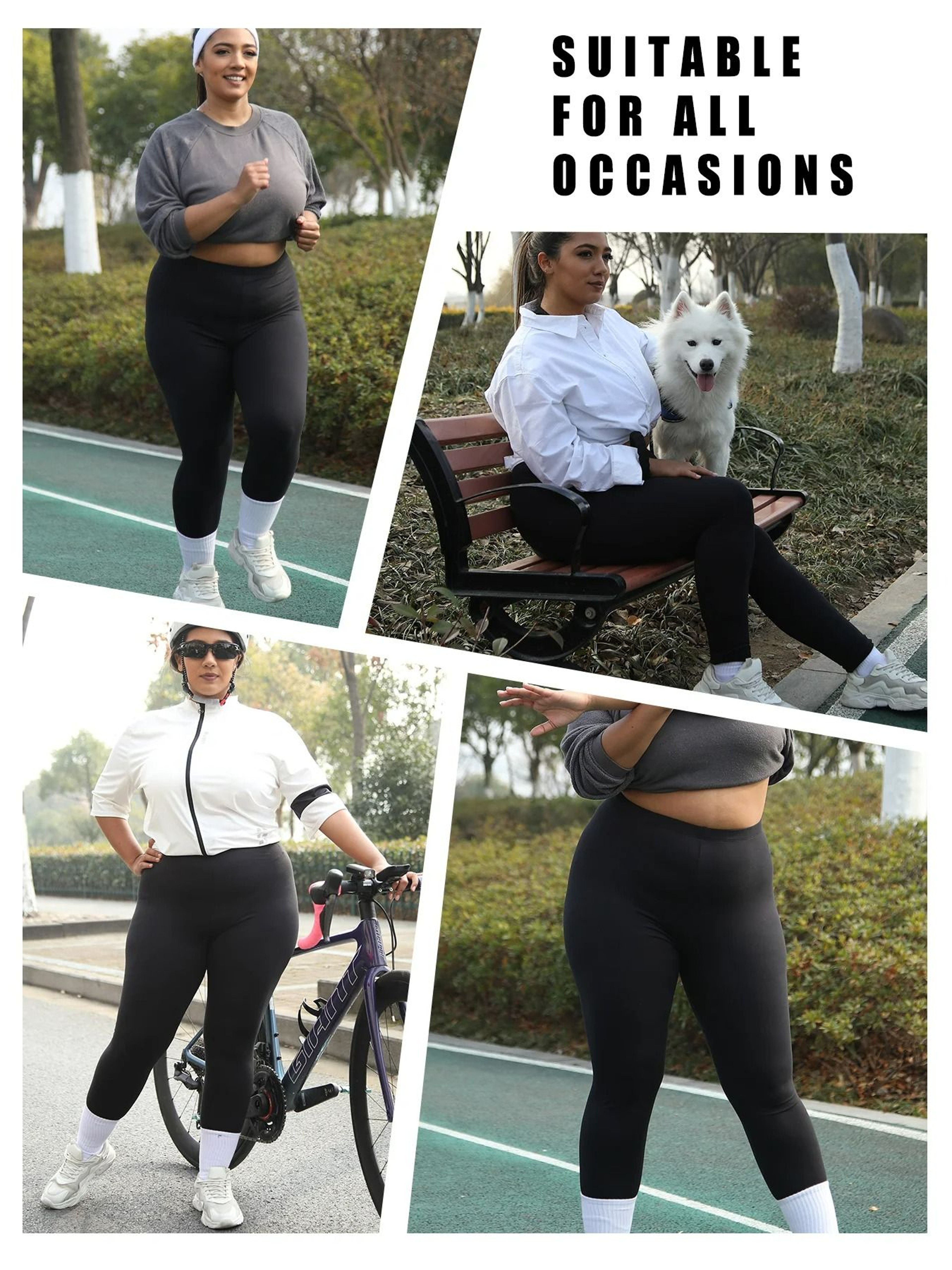 FlexBloom Plus Size Soft Yoga Leggings 3