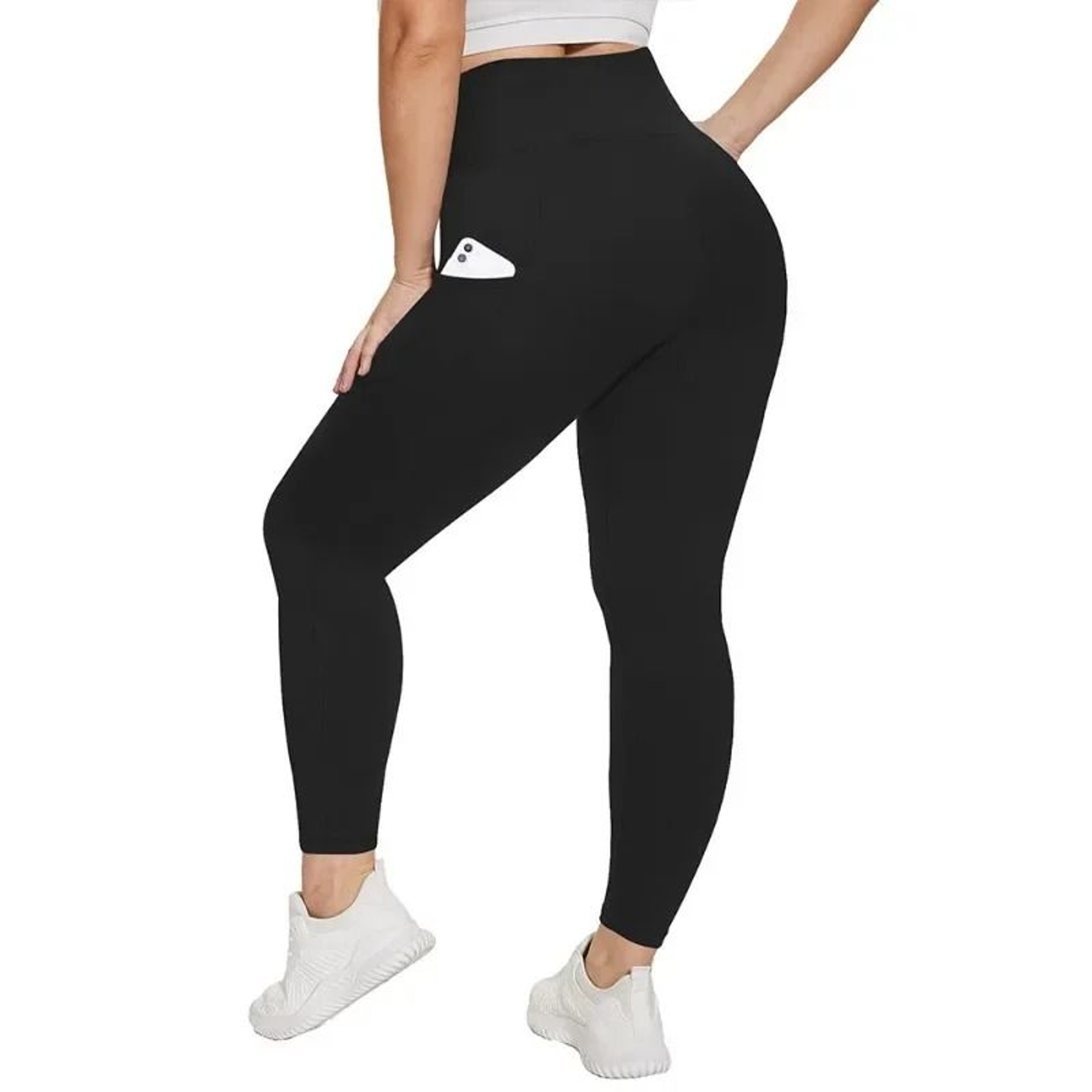 LiftMotion Plus Size High Waist Yoga Leggings With Pockets 5