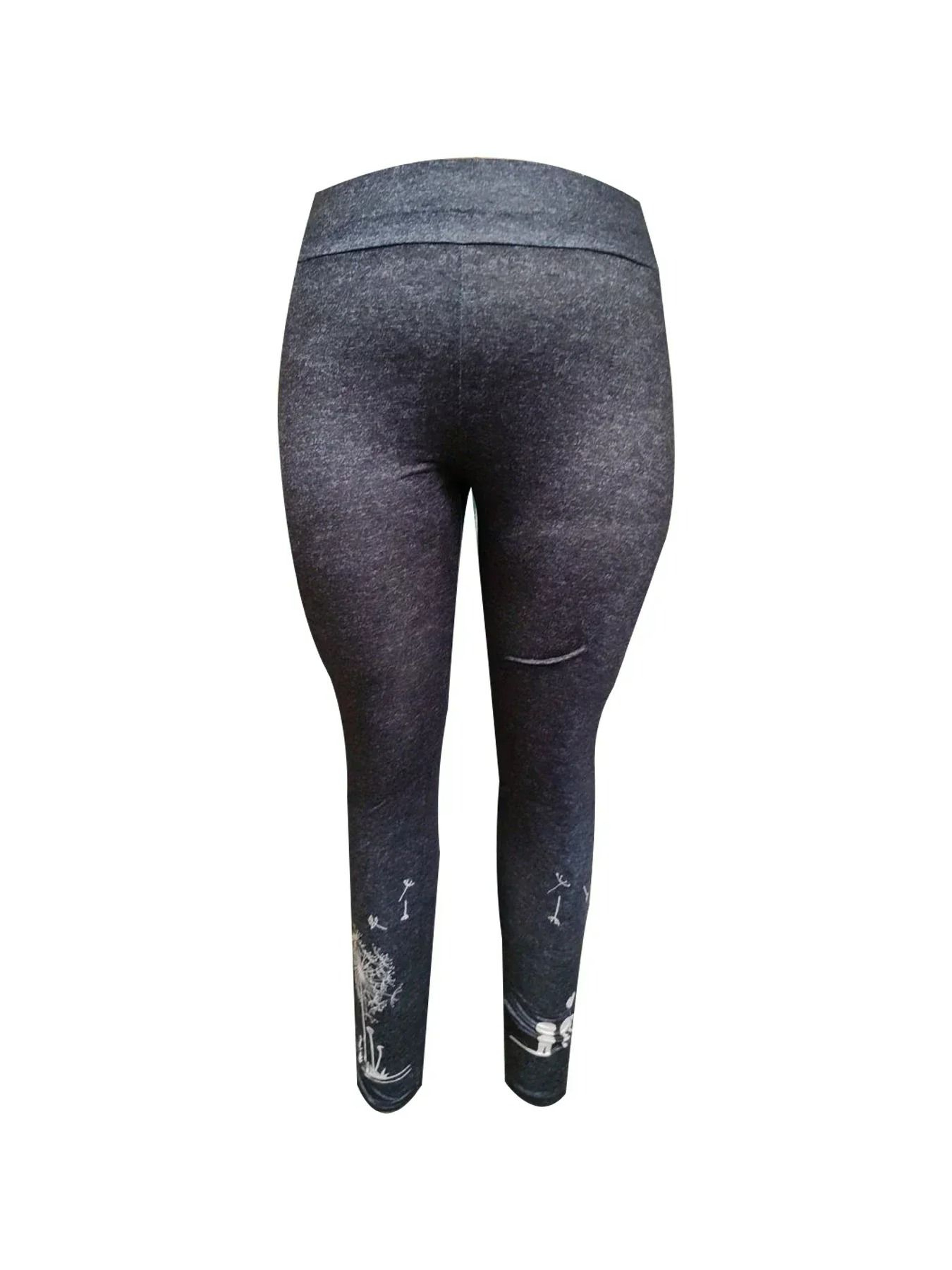 FlutterCharm High Waist Butterfly Print Leggings 4