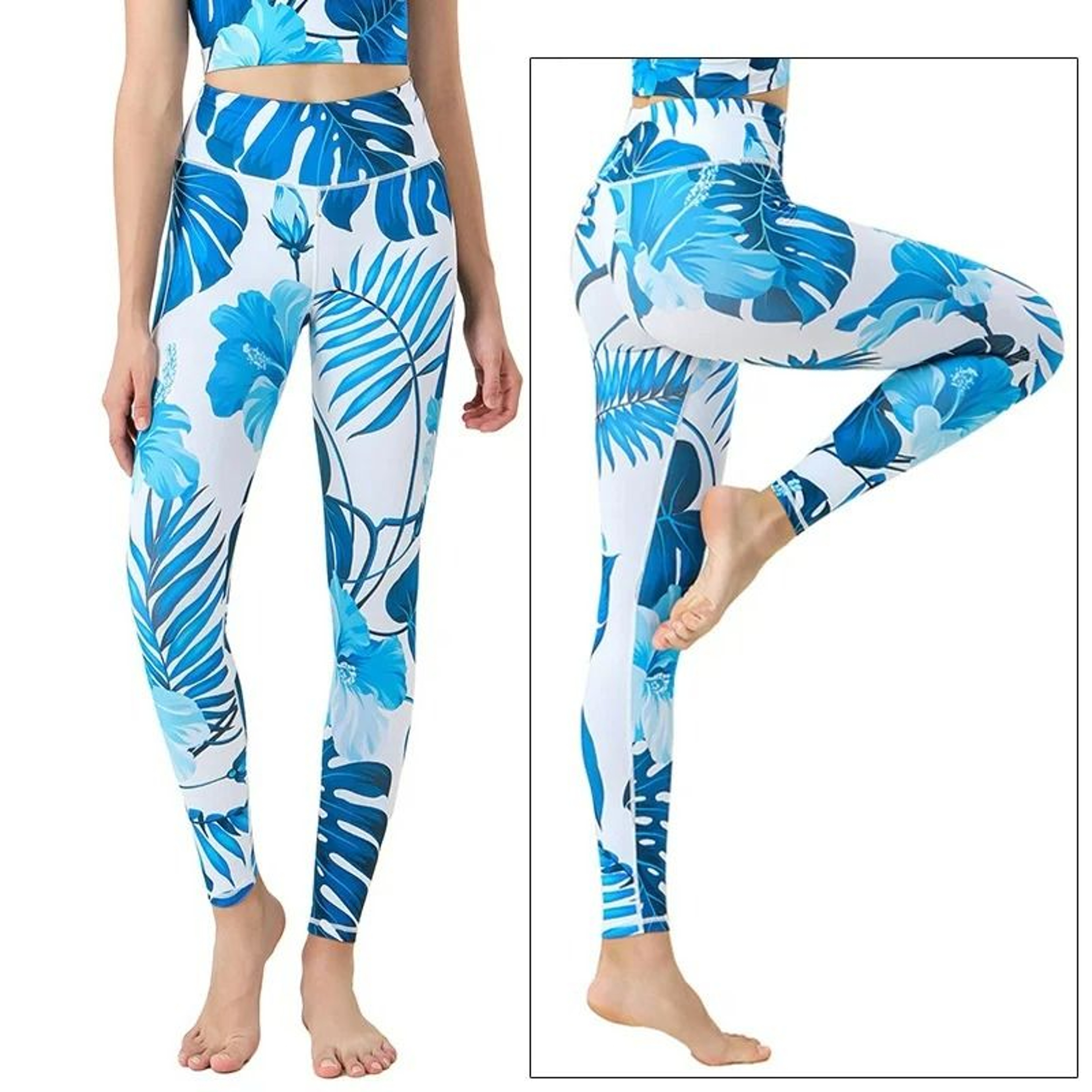 CloudVibe High Waist Printed Yoga Leggings 16