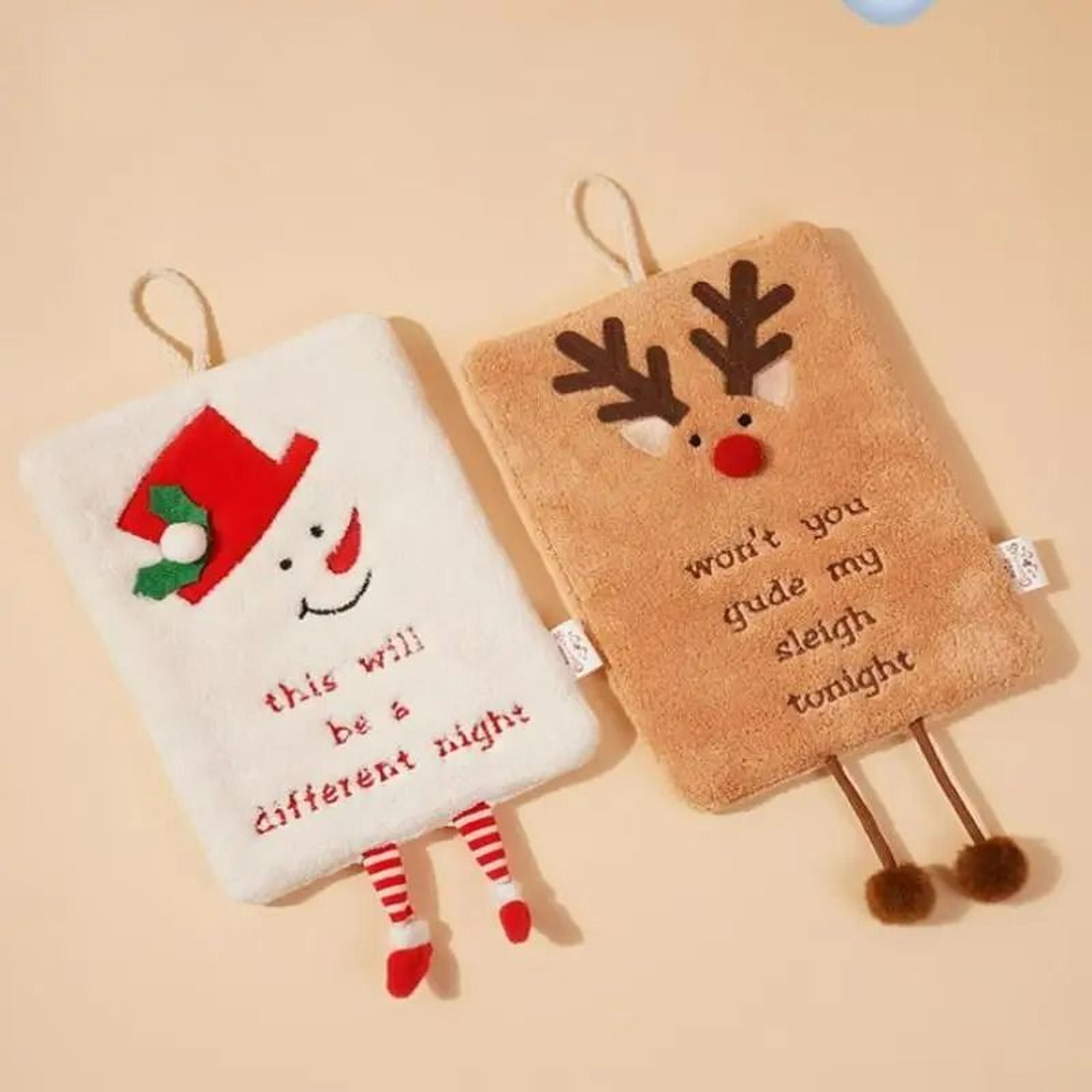 MerrySnug Christmas Coral Fleece Hand Towel 5