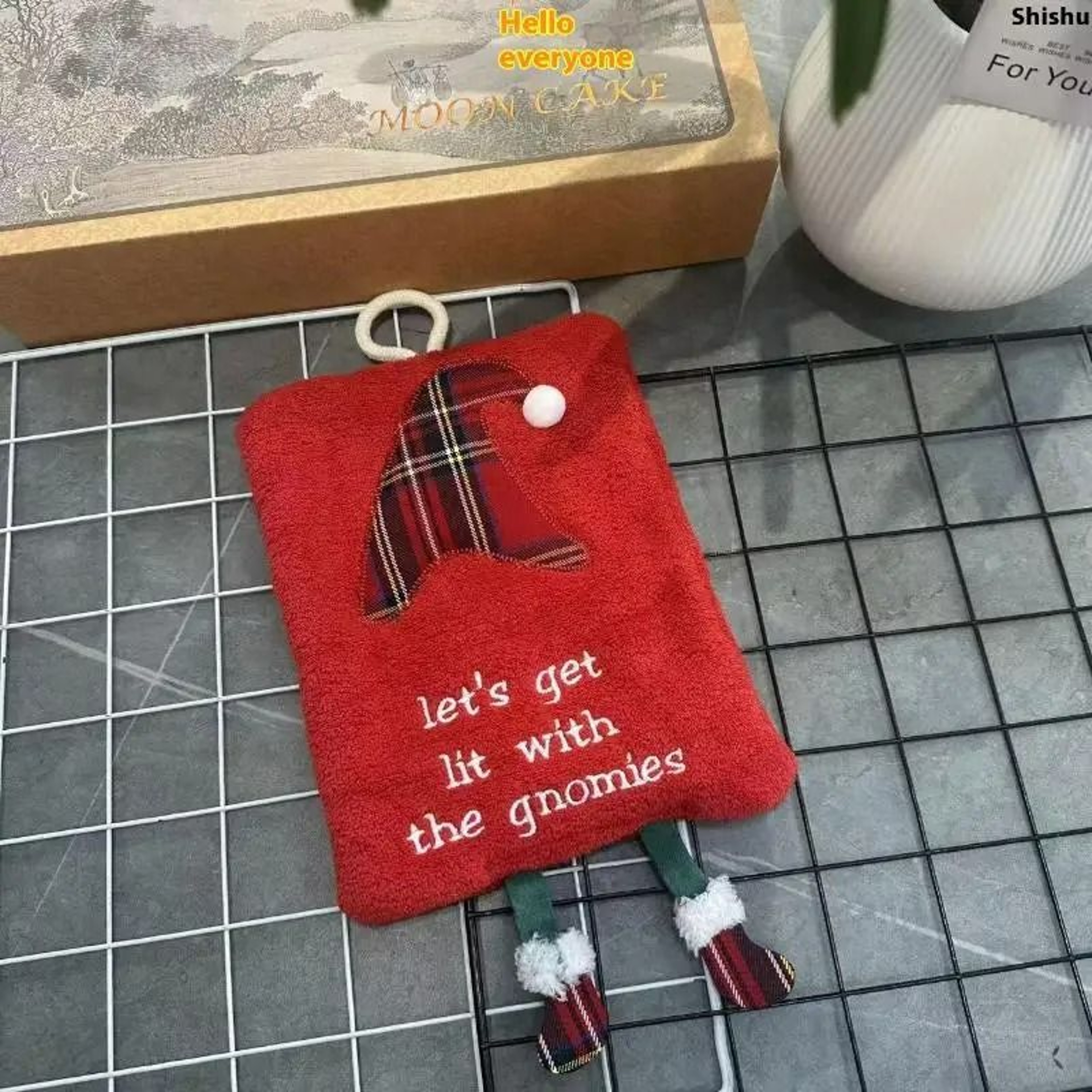 MerrySnug Christmas Coral Fleece Hand Towel 8