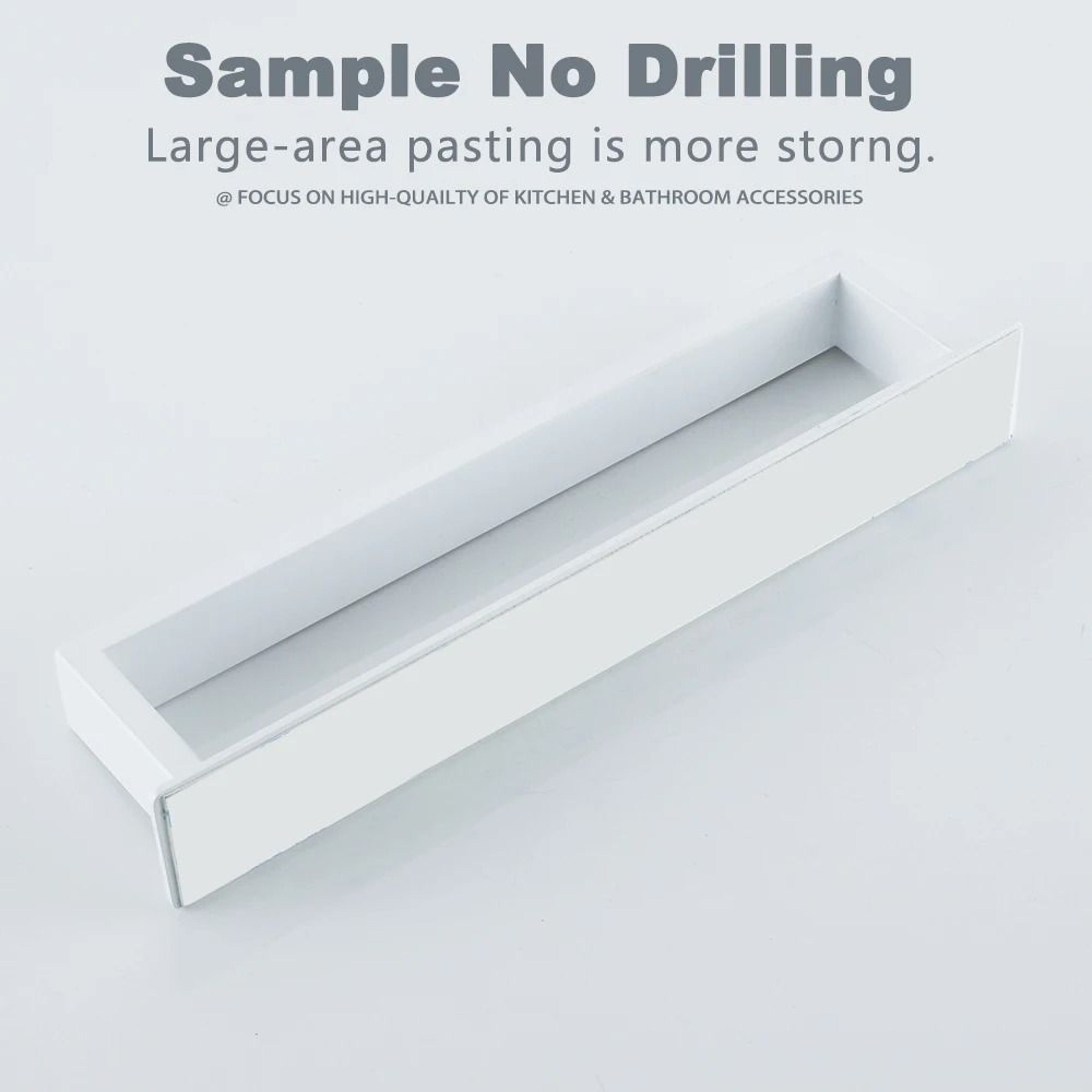 PureMount Stainless Steel Adhesive Towel Bar 2