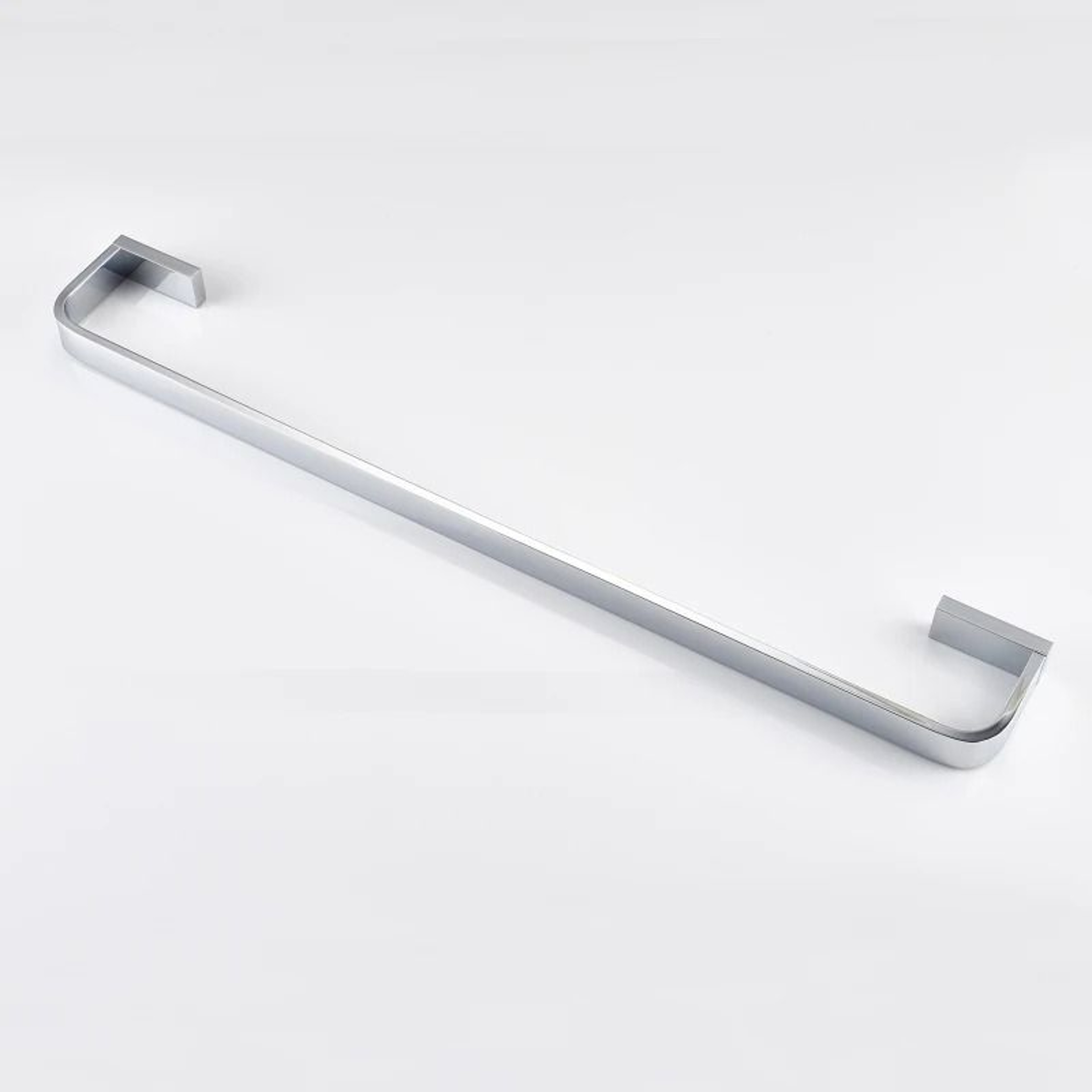 LuxeBrass Chrome Wall Mounted Towel Bar 4