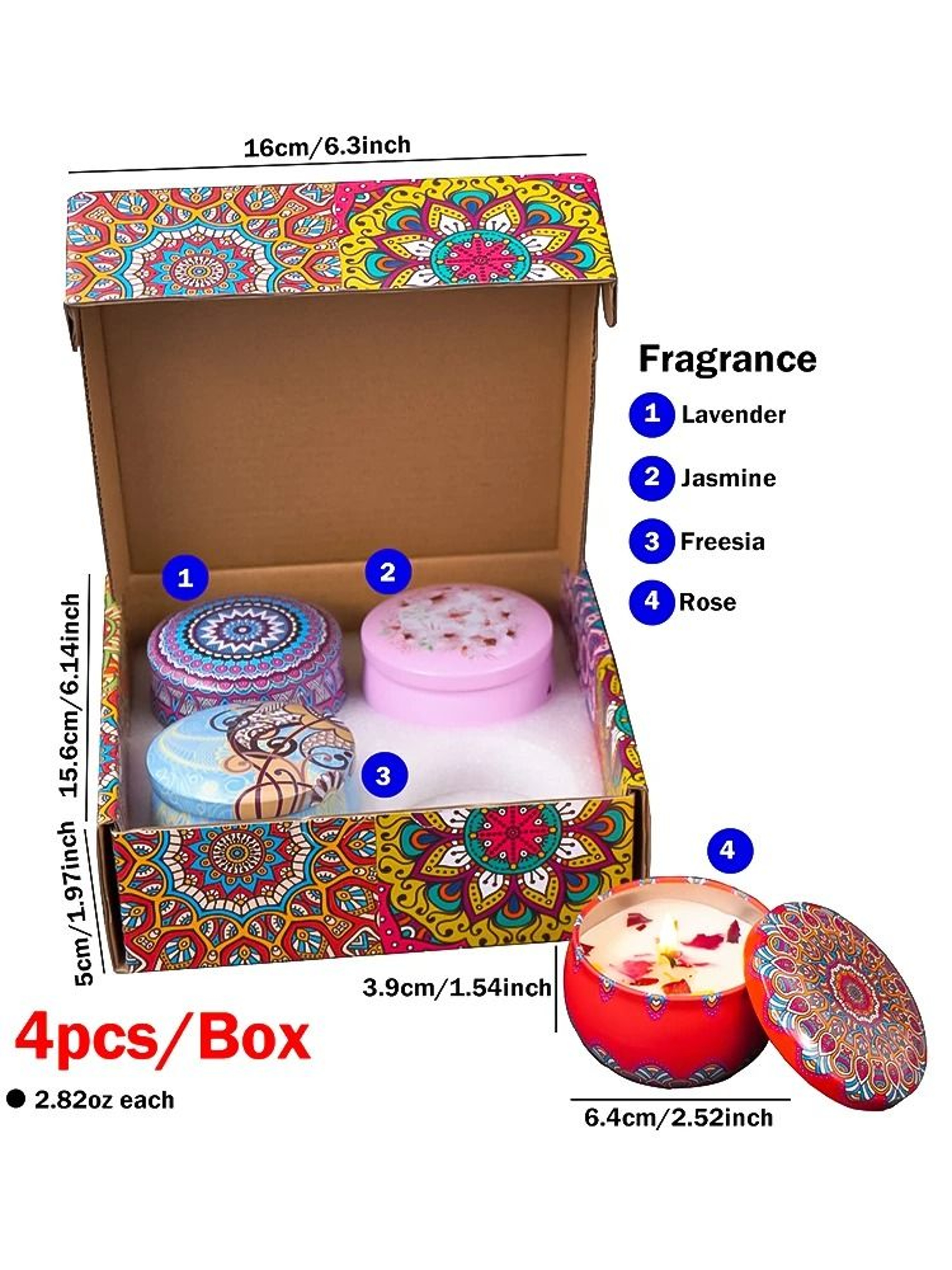 ArabesqueGlow Arabian Scented Candle Gift Set 6