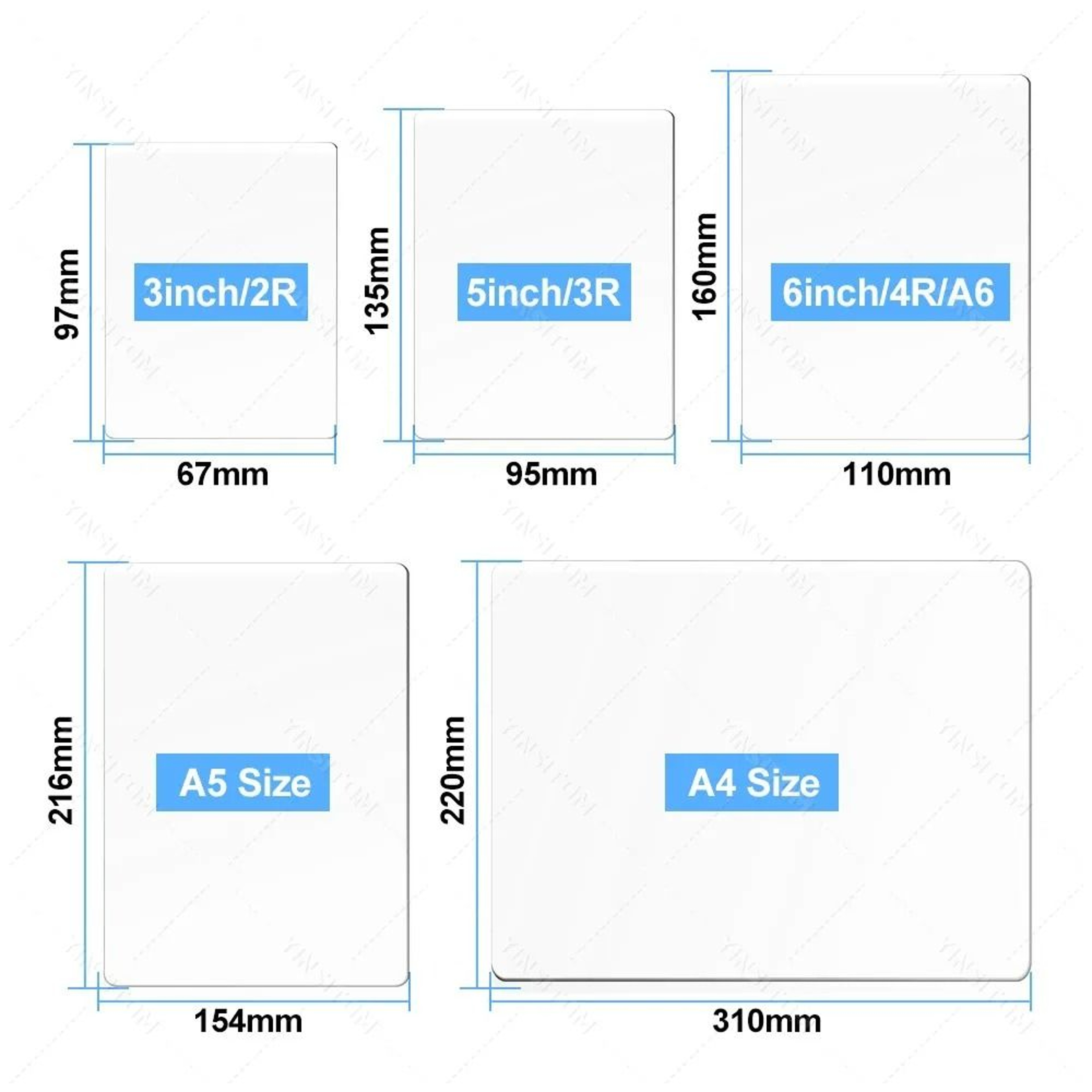 ClearShield Thermal Laminating Film Sheets 50 Pack 3