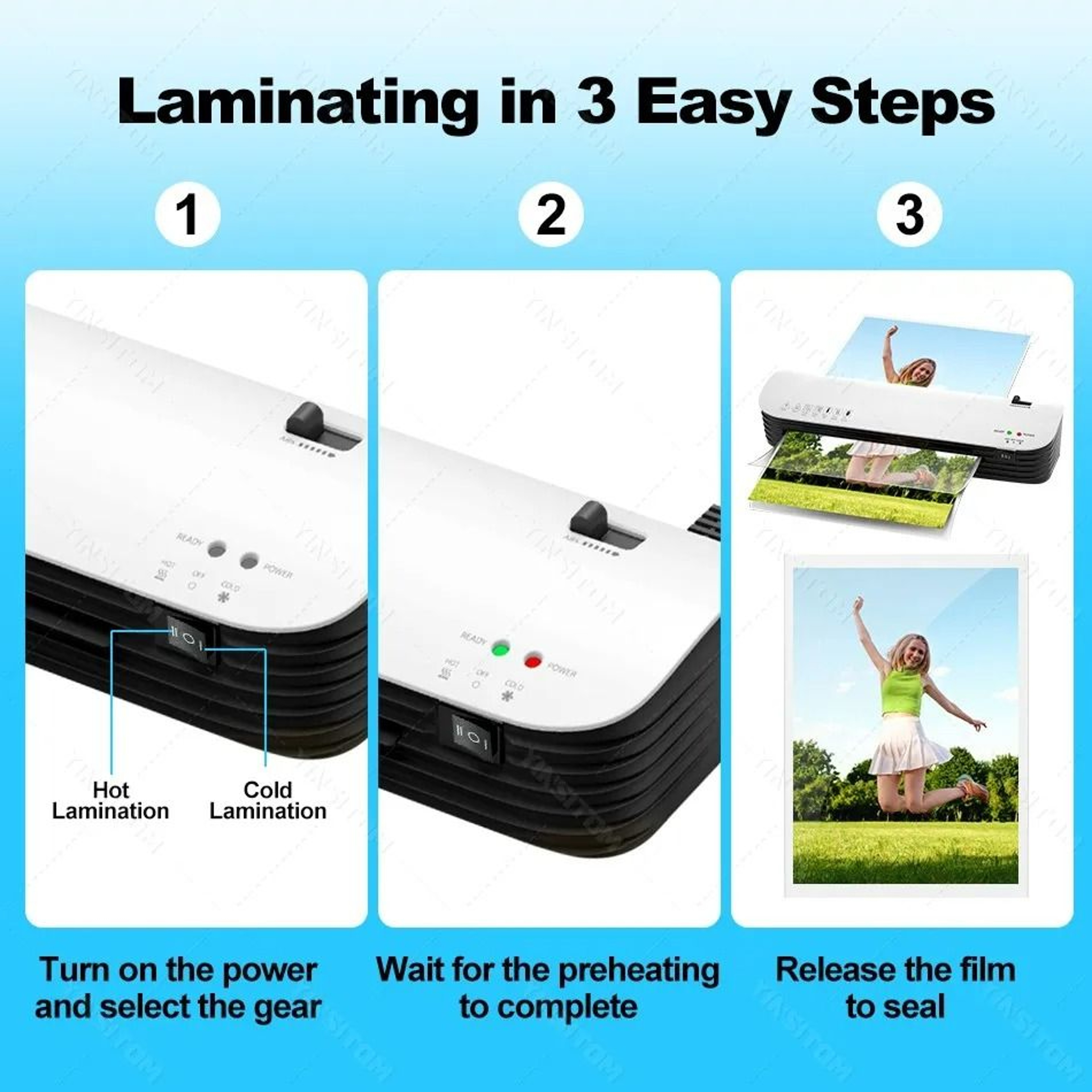 LamiPro A4 Hot Cold Laminator 5