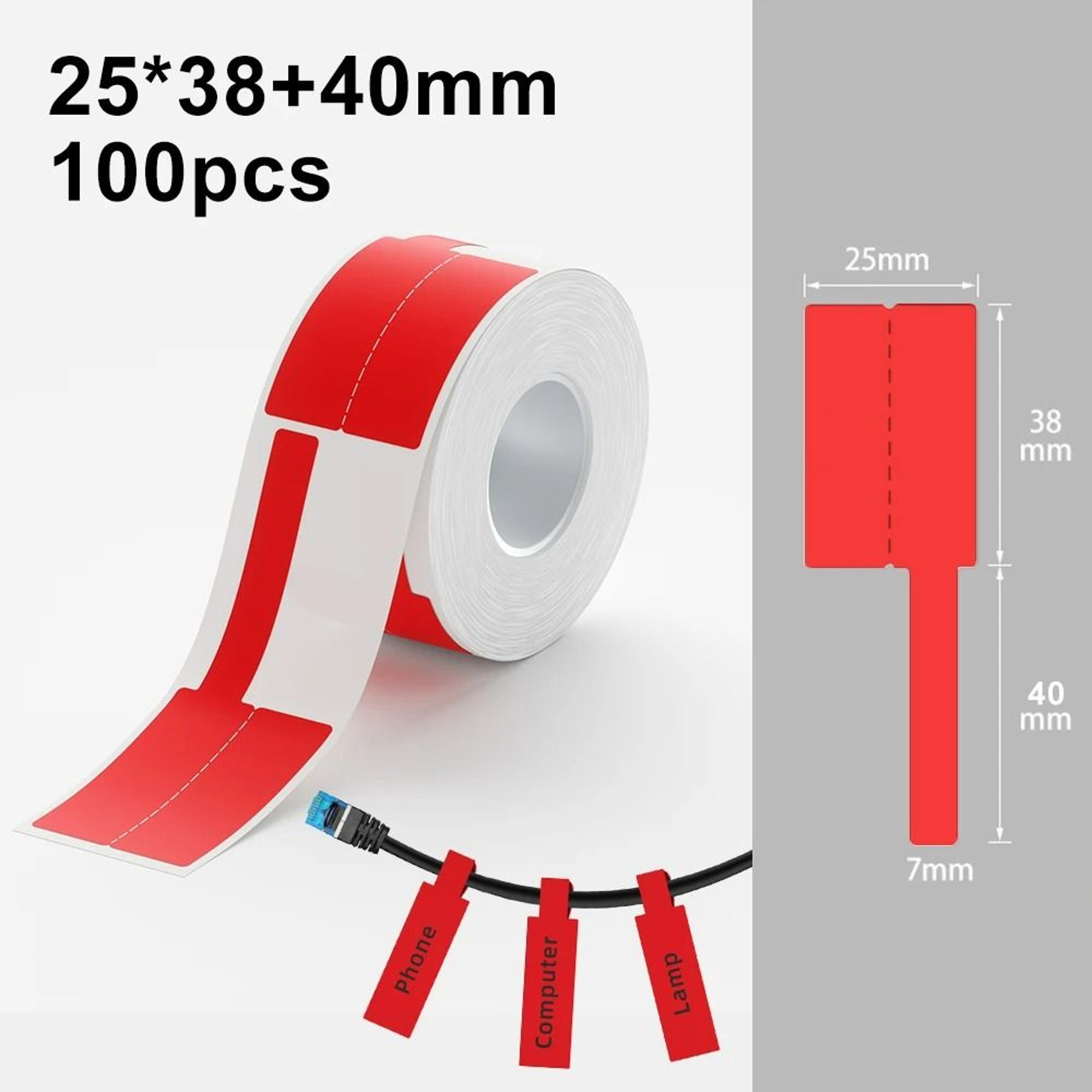CableBright Waterproof Wire Label Stickers 4