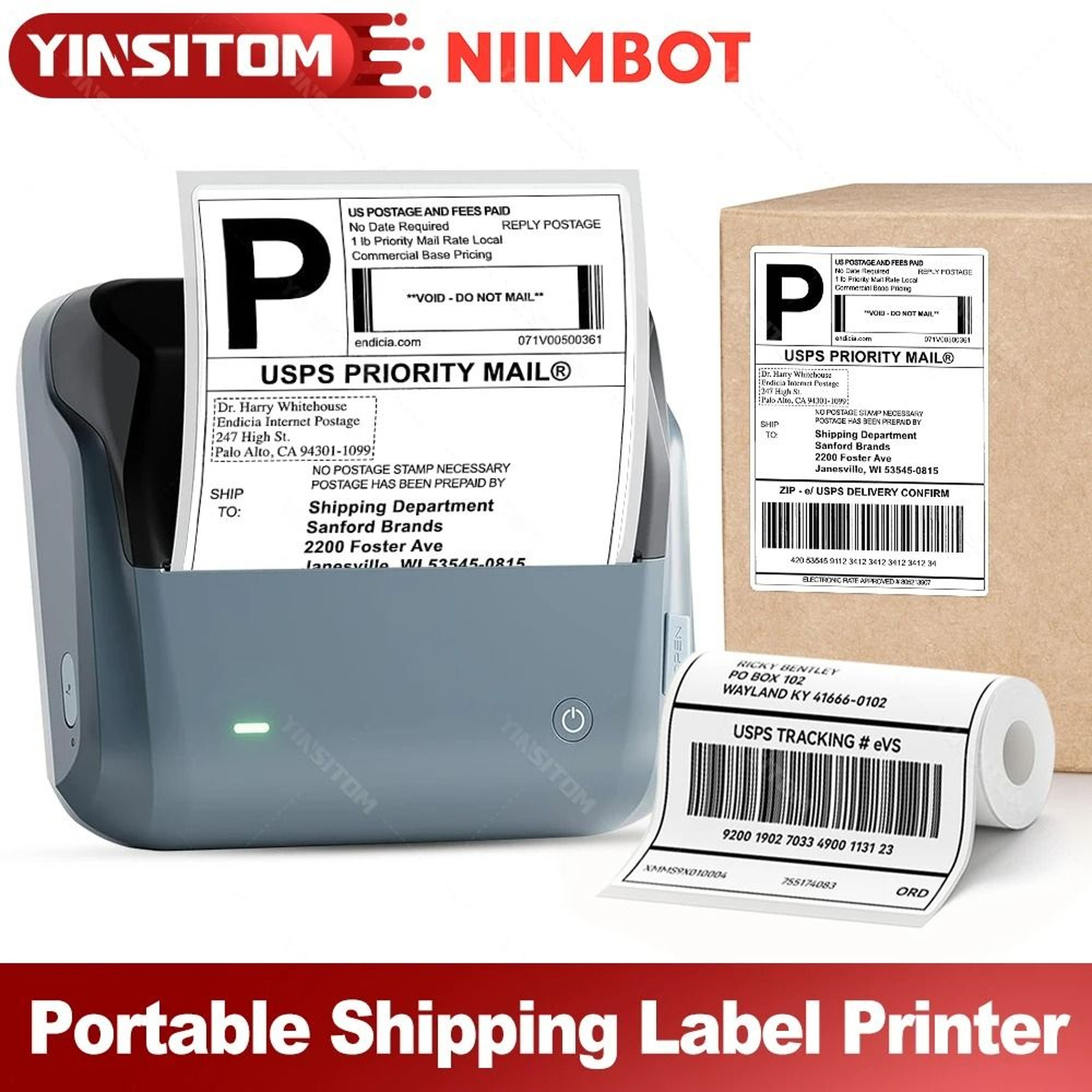 LabelMax NIIMBOT B4 Adhesive Label Rolls 0