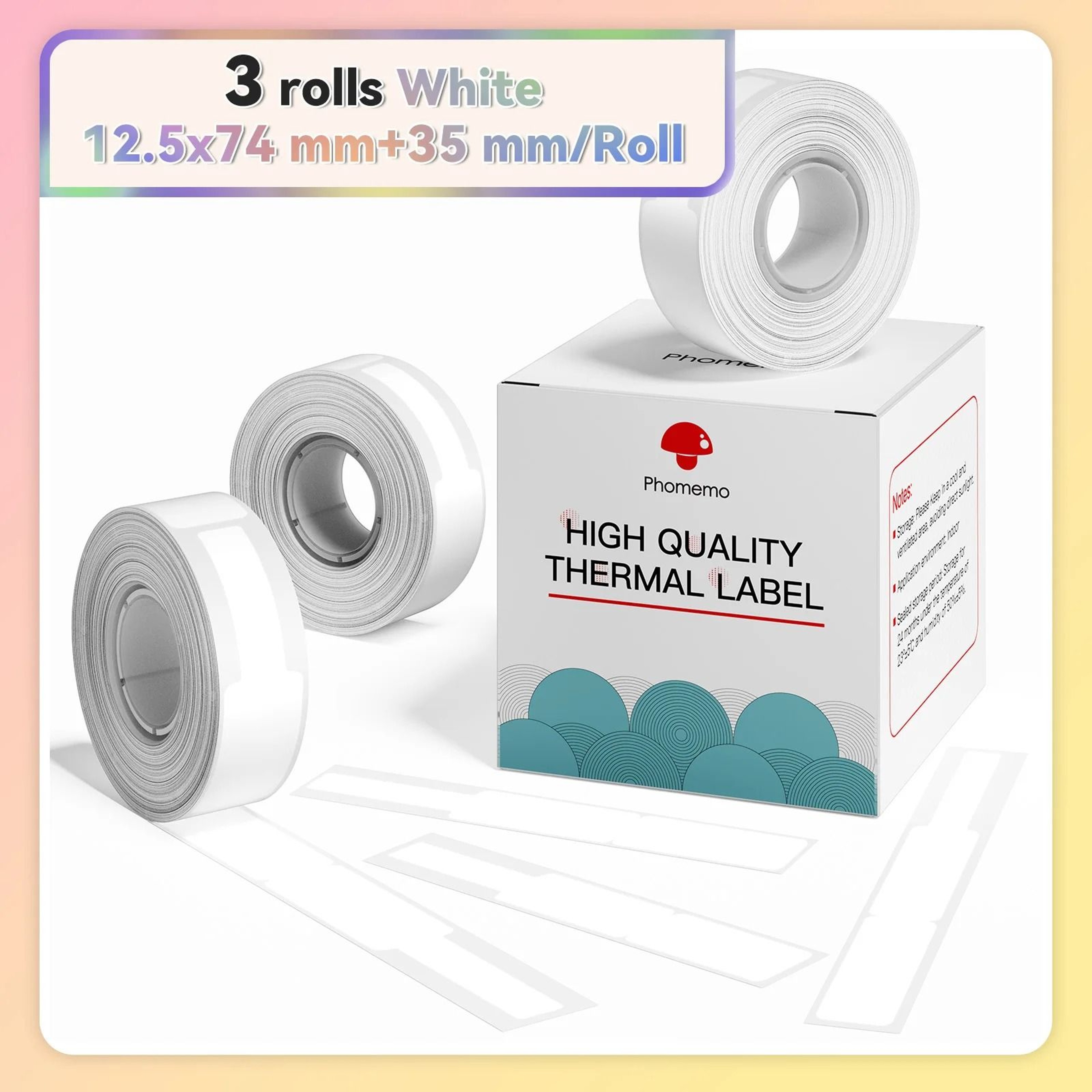 PureTag Phomemo Waterproof Label Rolls 16