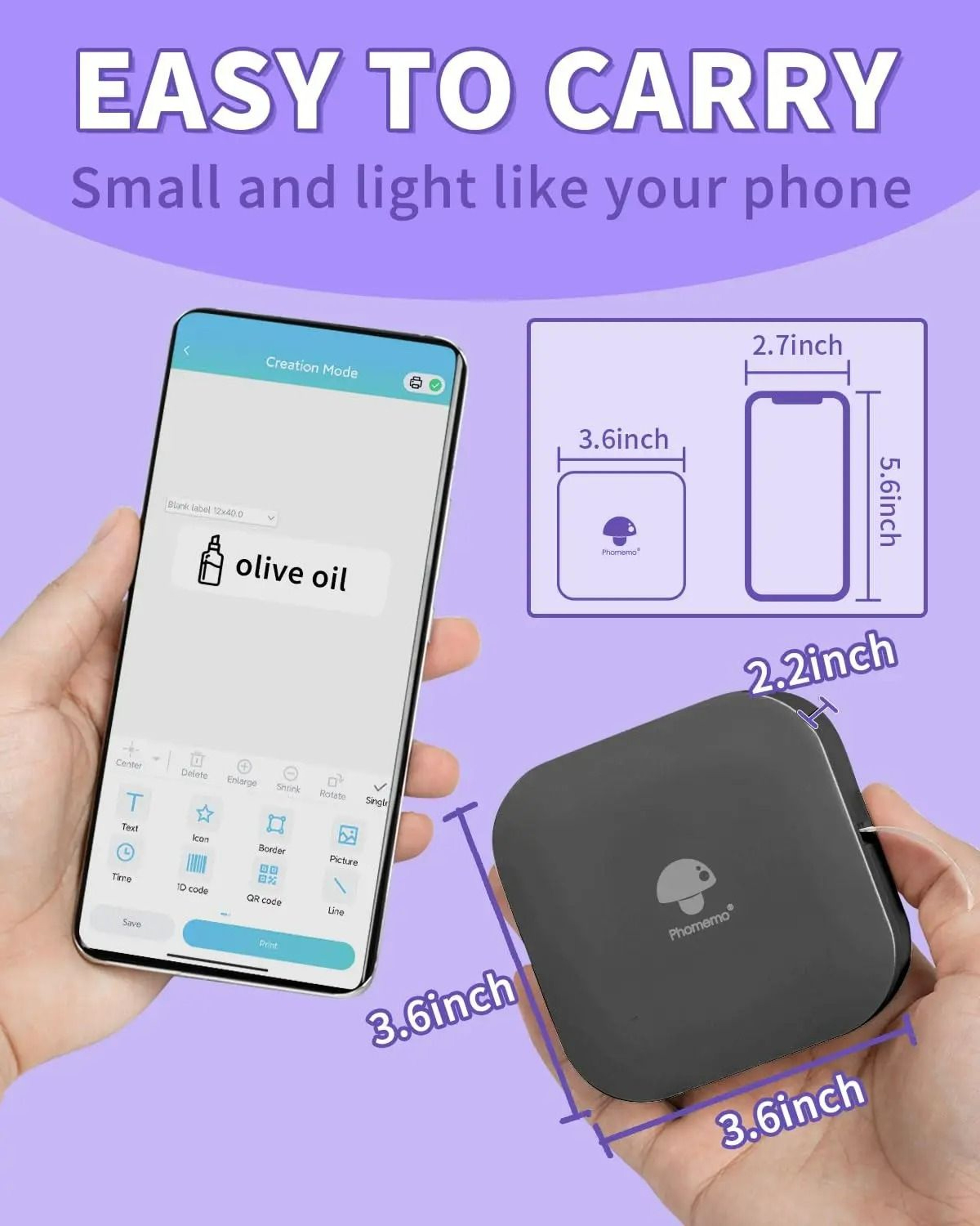 TagMotive Phomemo Q30 Bluetooth Label Maker 6