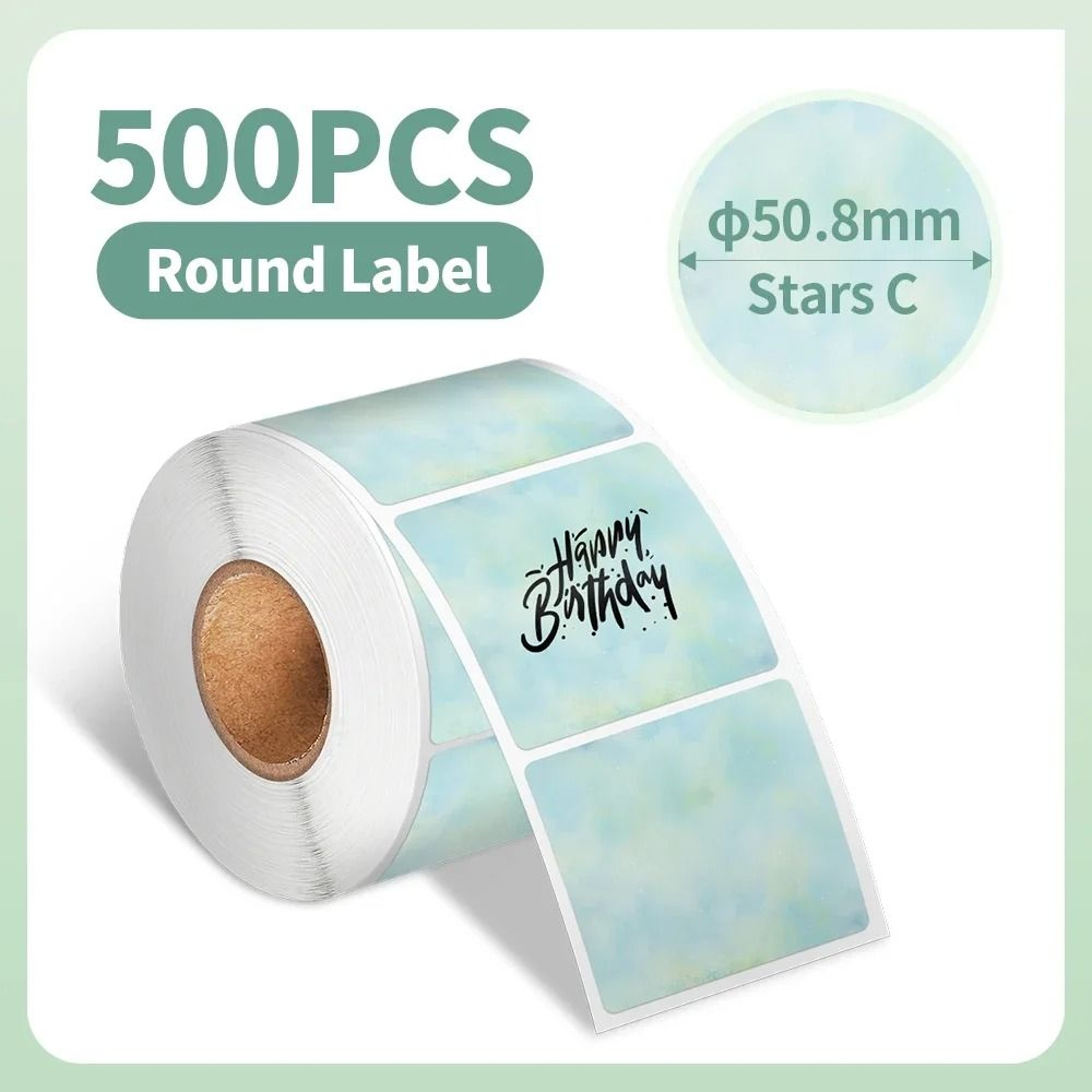 Phomemo Waterproof Round Thermal Sticker Labels 10