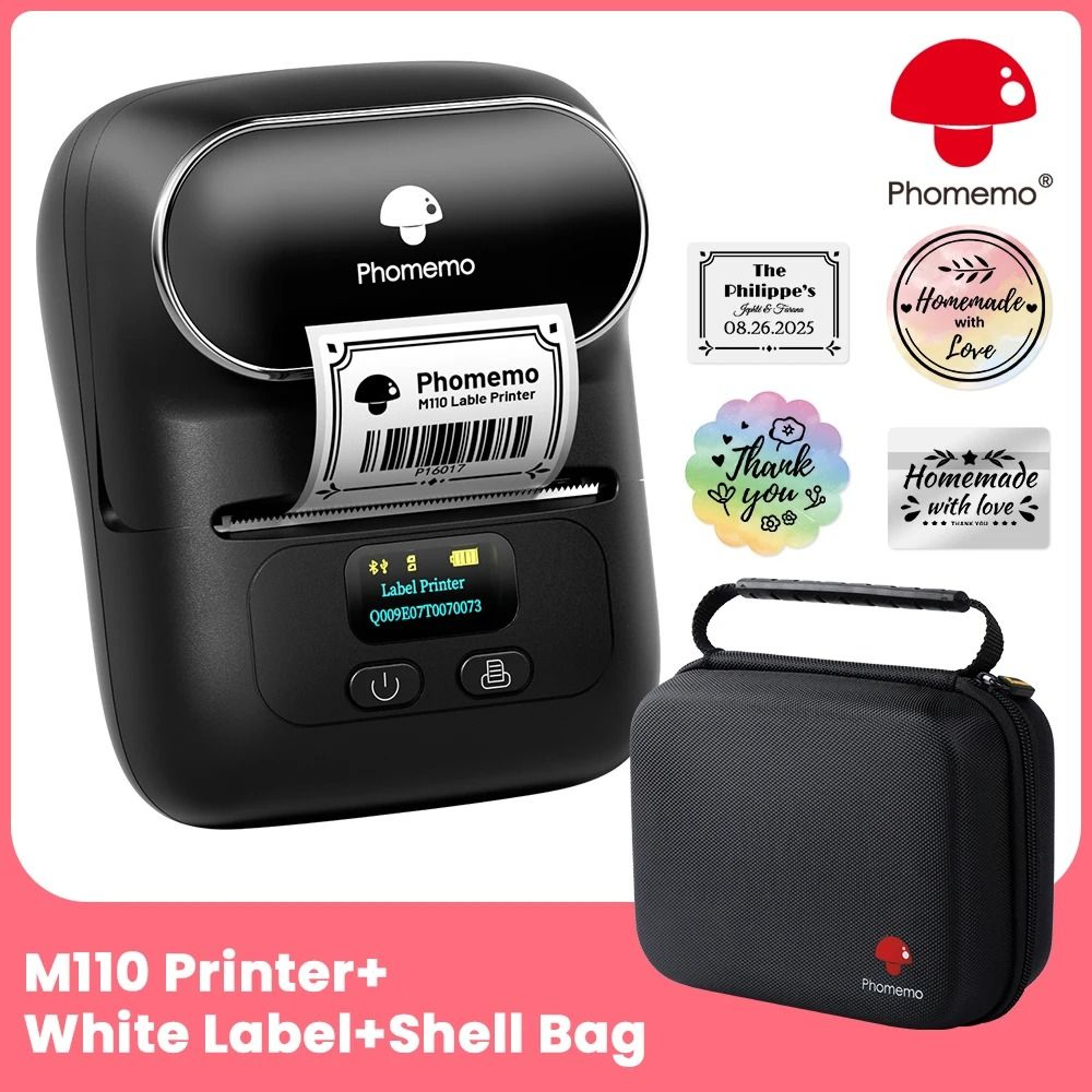 Phomemo M110 Portable Bluetooth Thermal Label Printer 1