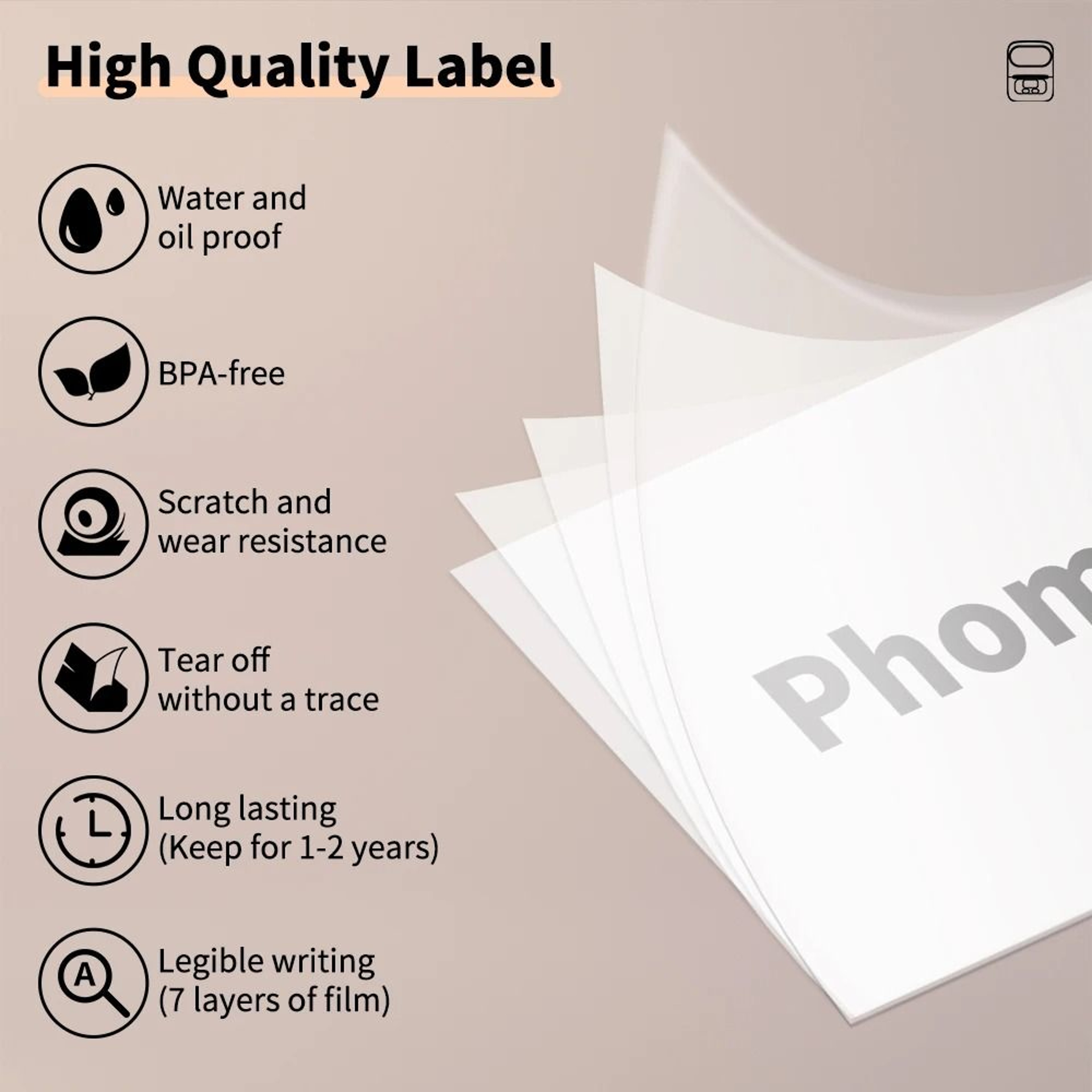 Phomemo M110 Portable Bluetooth Thermal Label Printer 4
