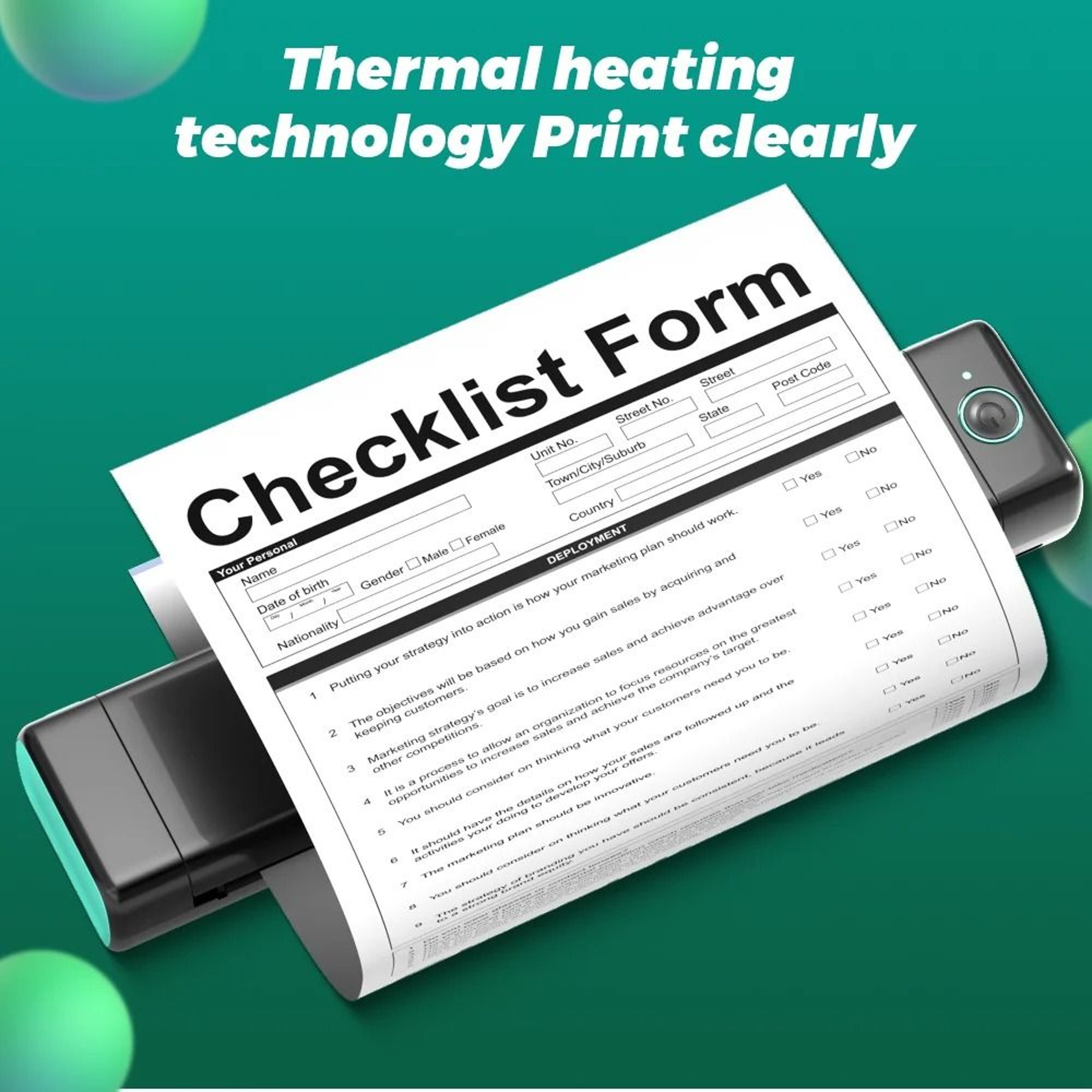 Phomemo A4 Quick Dry Thermal Printer Paper 100 Sheets 3