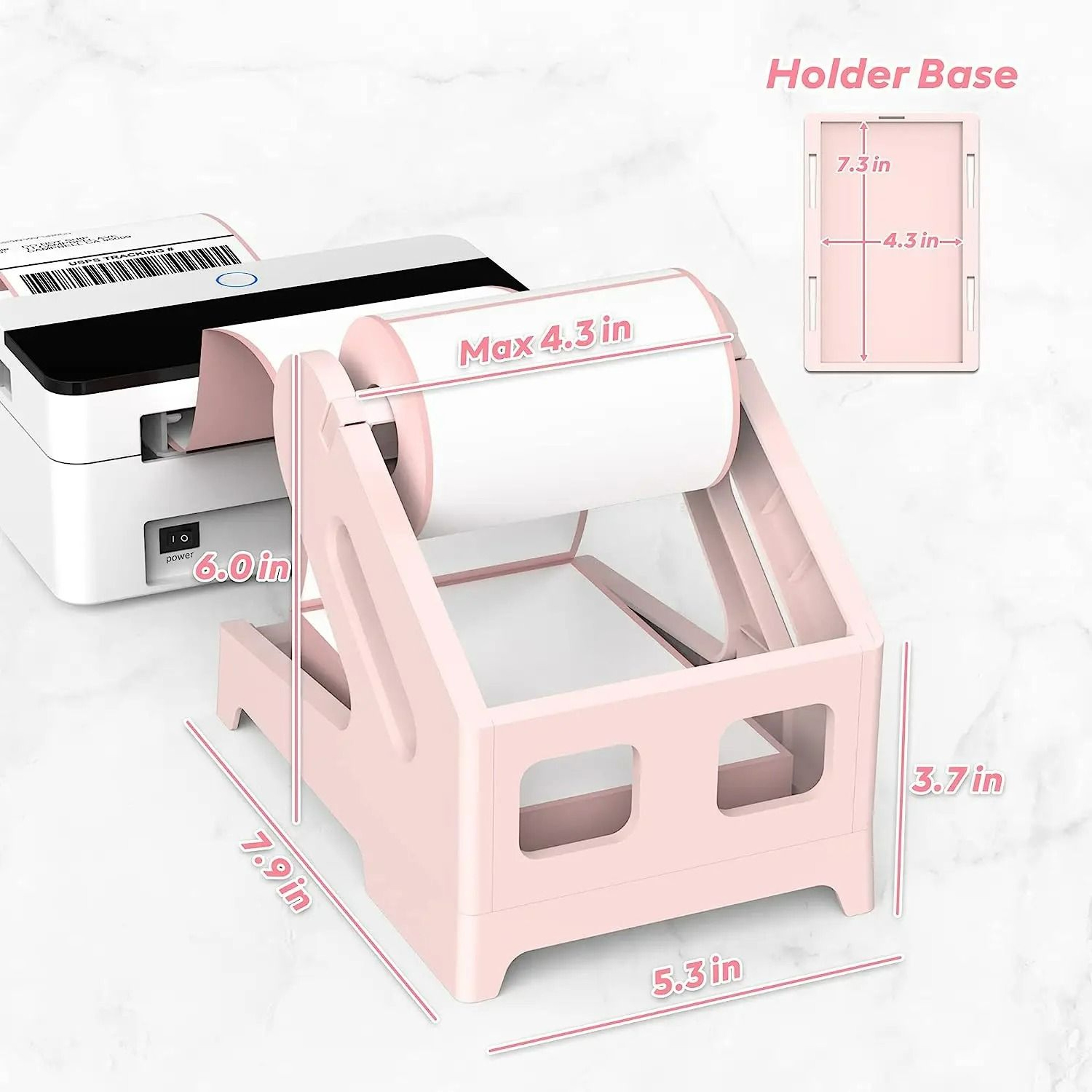 RollDock Thermal Shipping Label Holder Stand 1