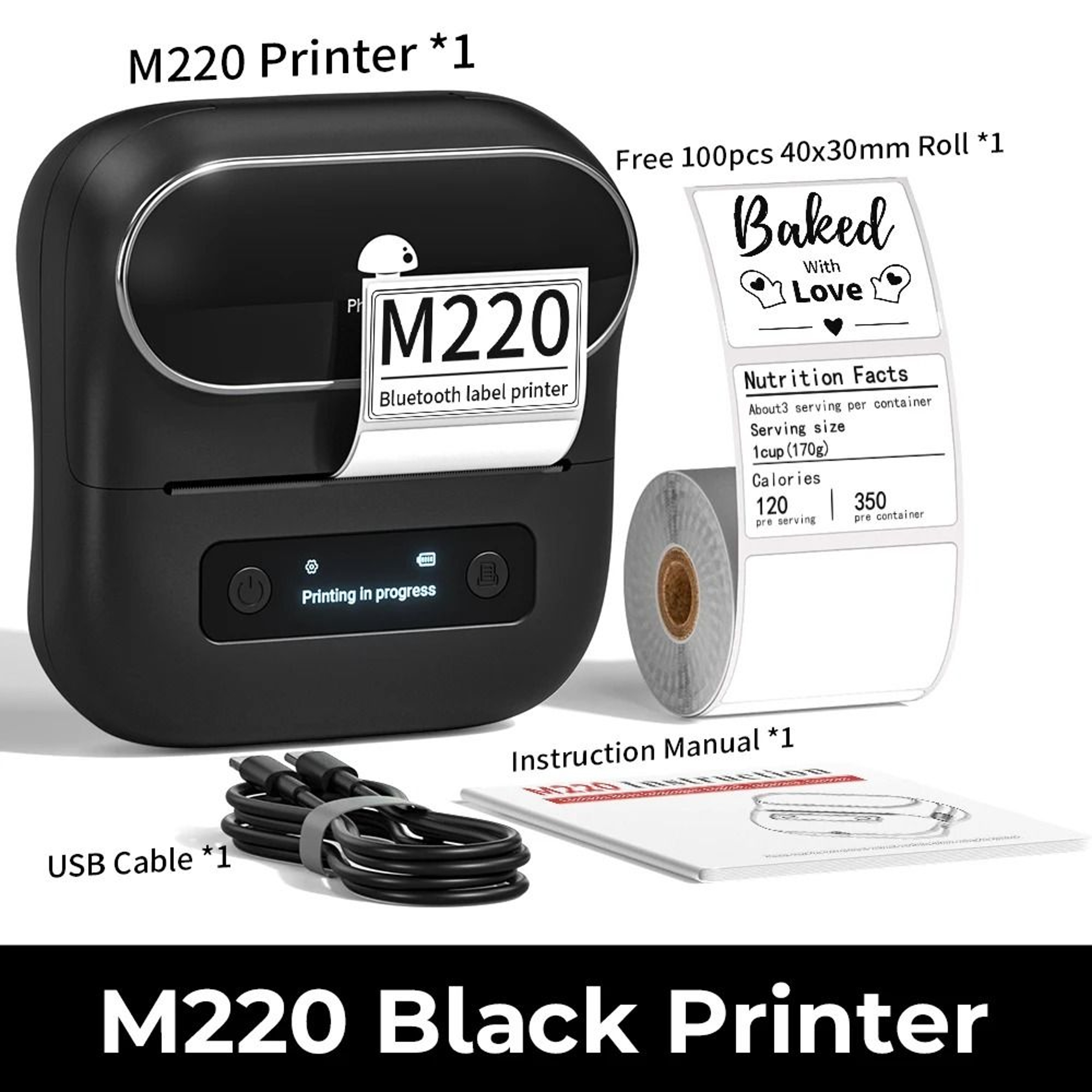PrintFlow Phomemo M220 Wireless Barcode Label Maker 8