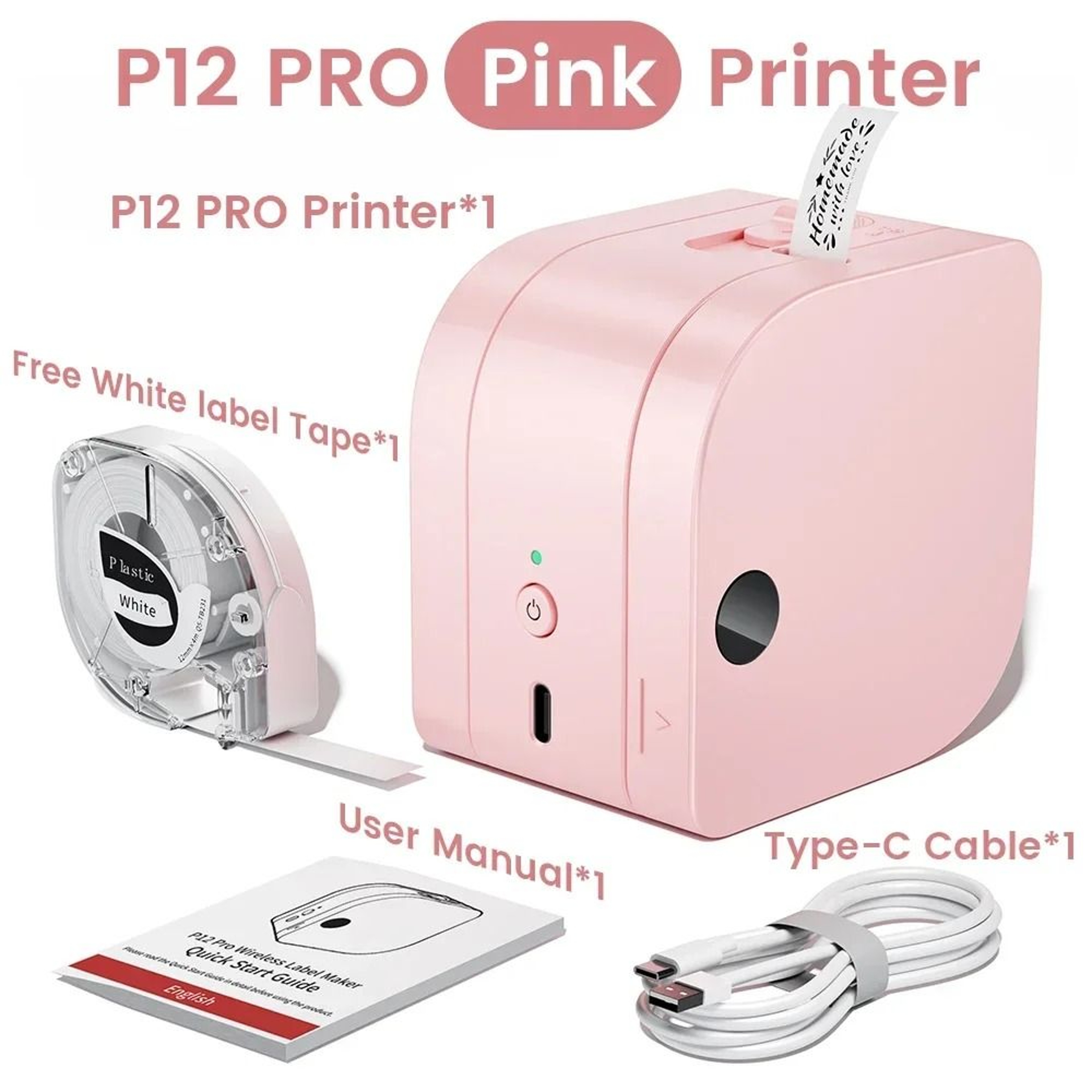 LabelNova Phomemo P12 Pro Bluetooth Label Maker 9