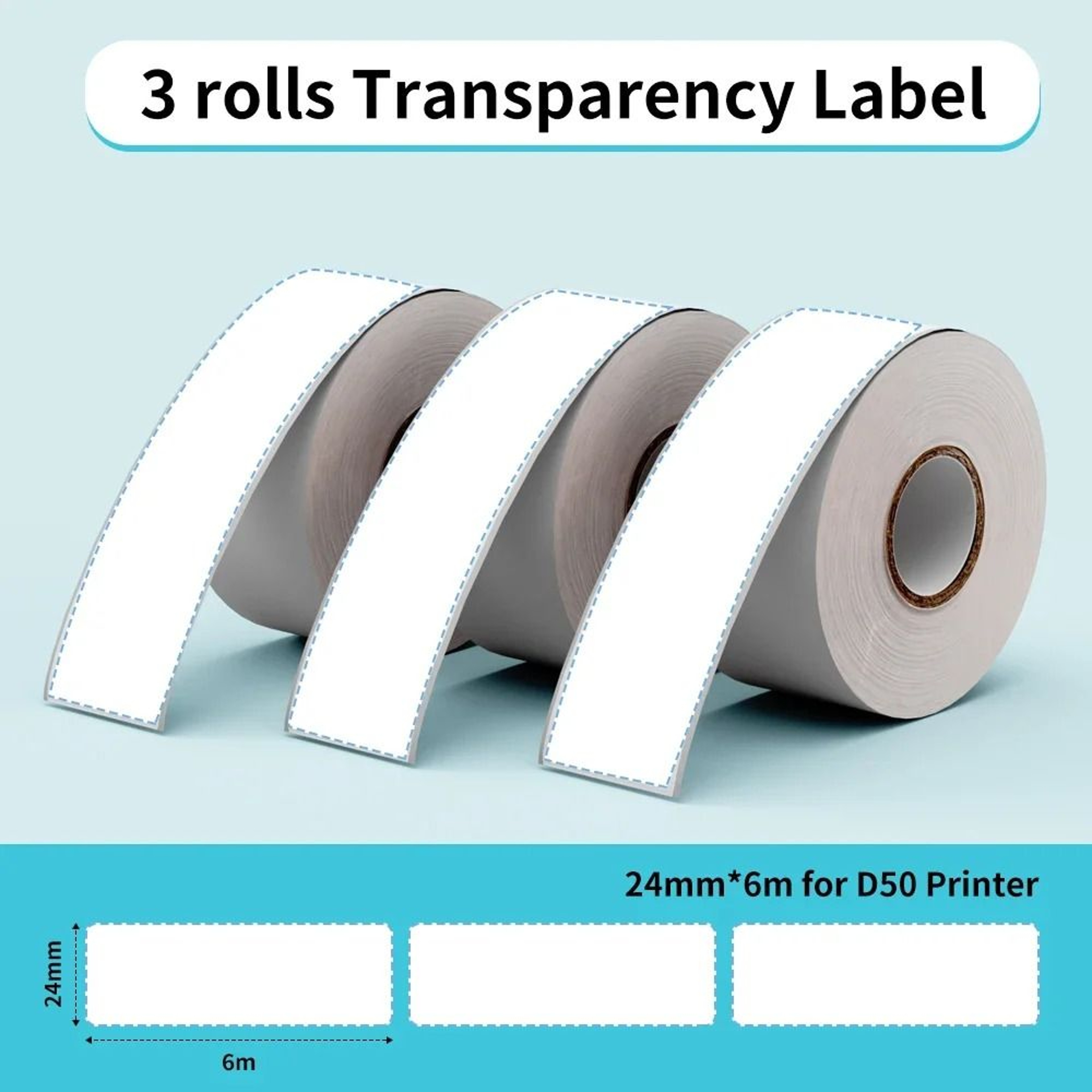 AquaSeal Phomemo D50 Durable Thermal Label Rolls 3 Pack 14