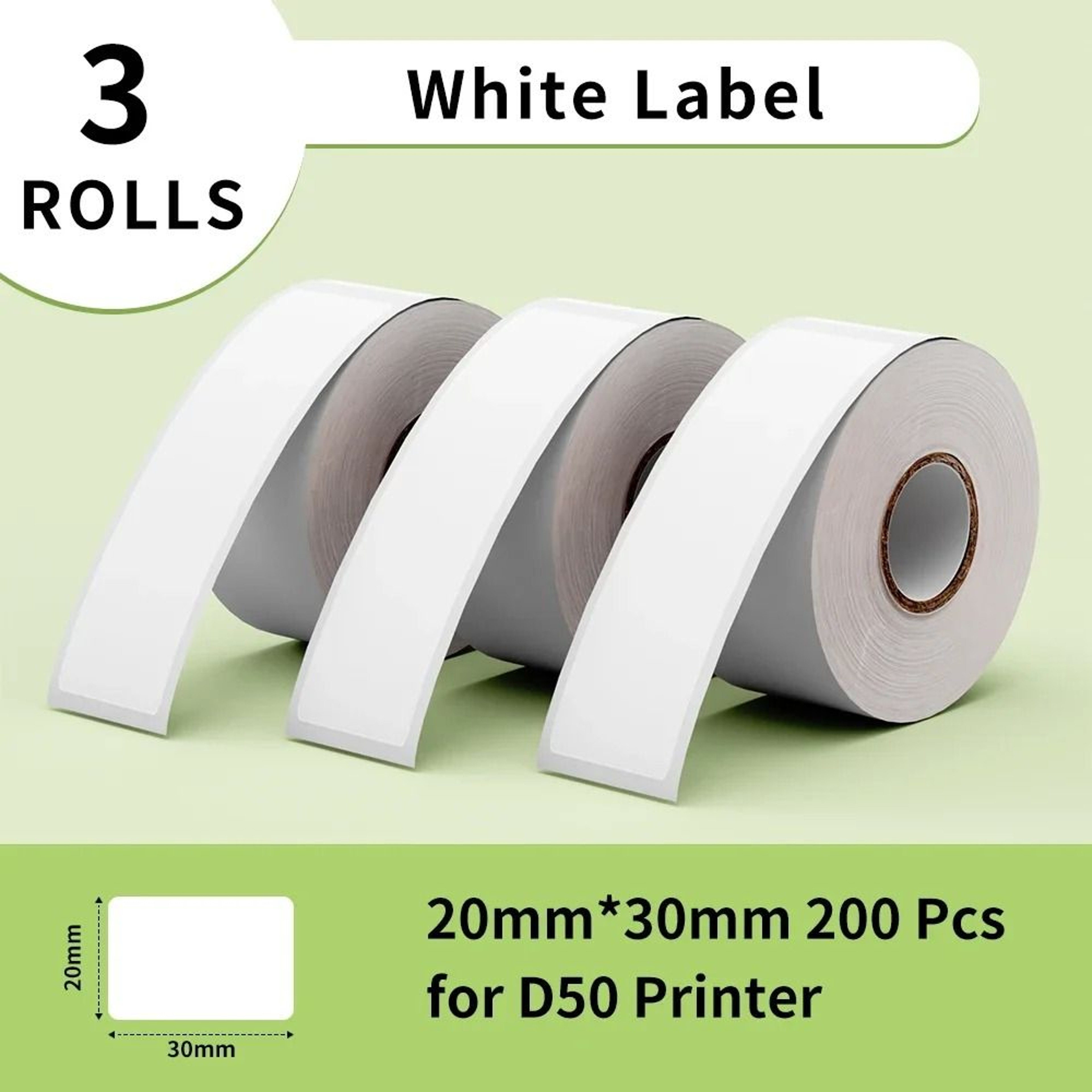 AquaSeal Phomemo D50 Durable Thermal Label Rolls 3 Pack 7