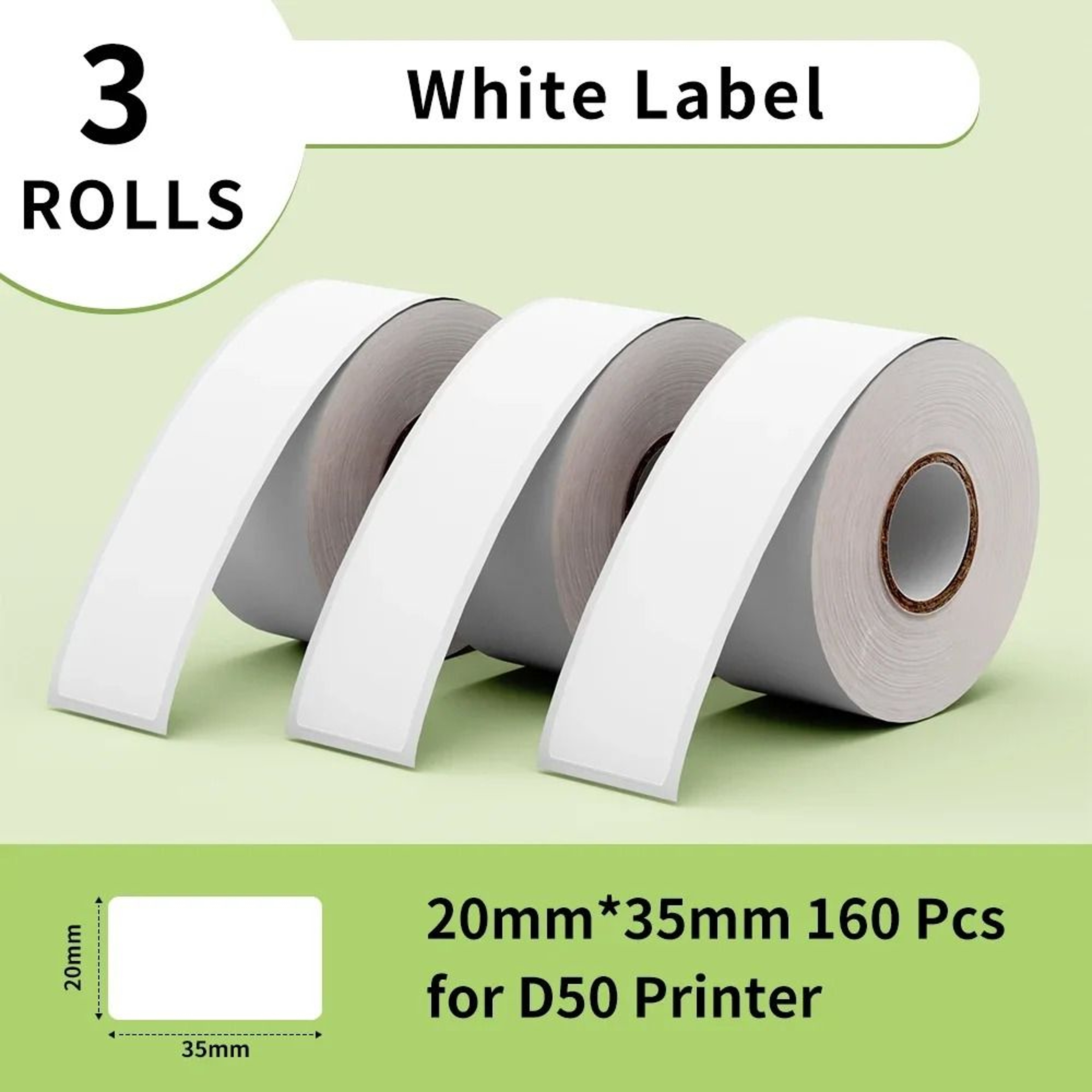 AquaSeal Phomemo D50 Durable Thermal Label Rolls 3 Pack 11