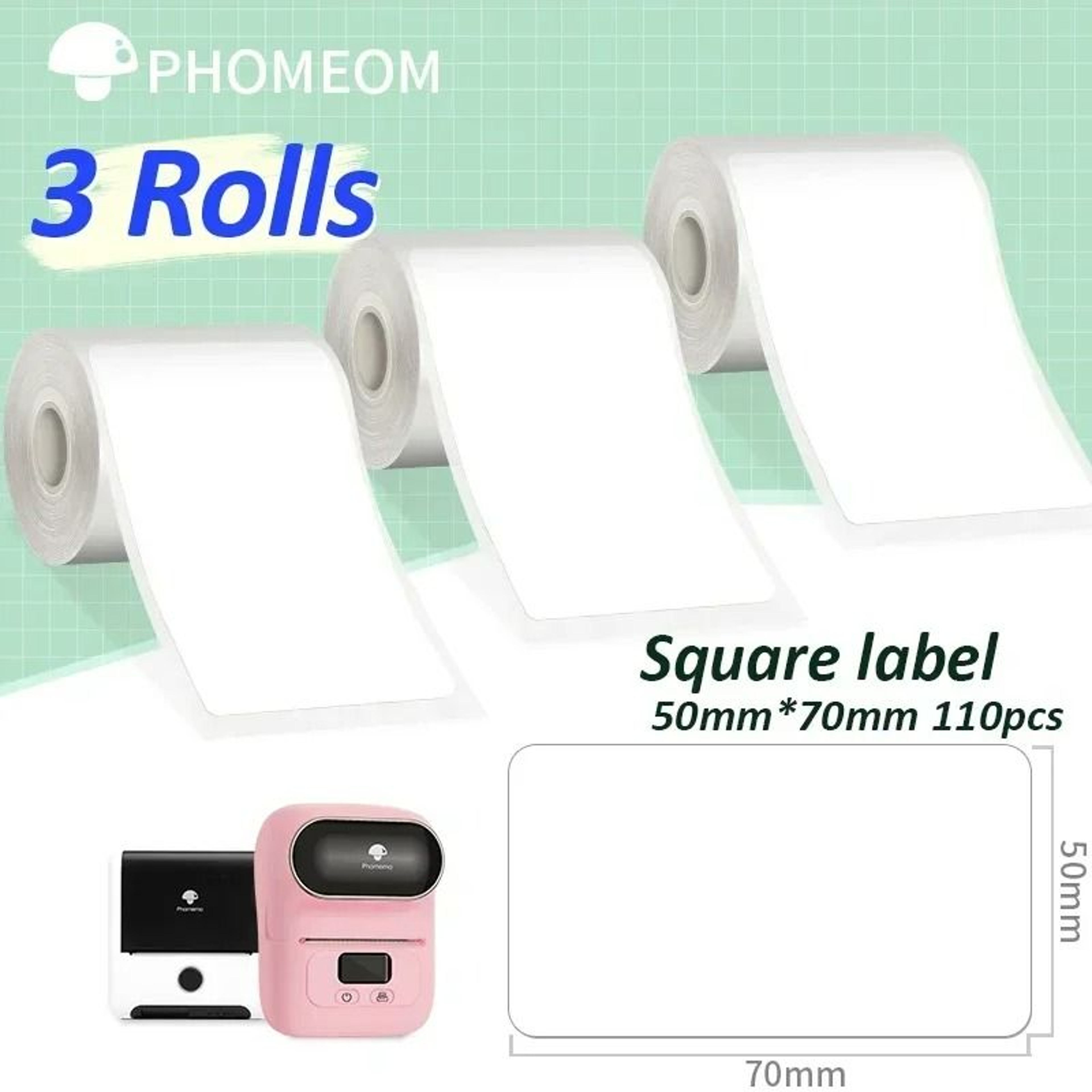 ClarityMark Phomemo Transparent Barcode Label Stickers 3 Rolls 14