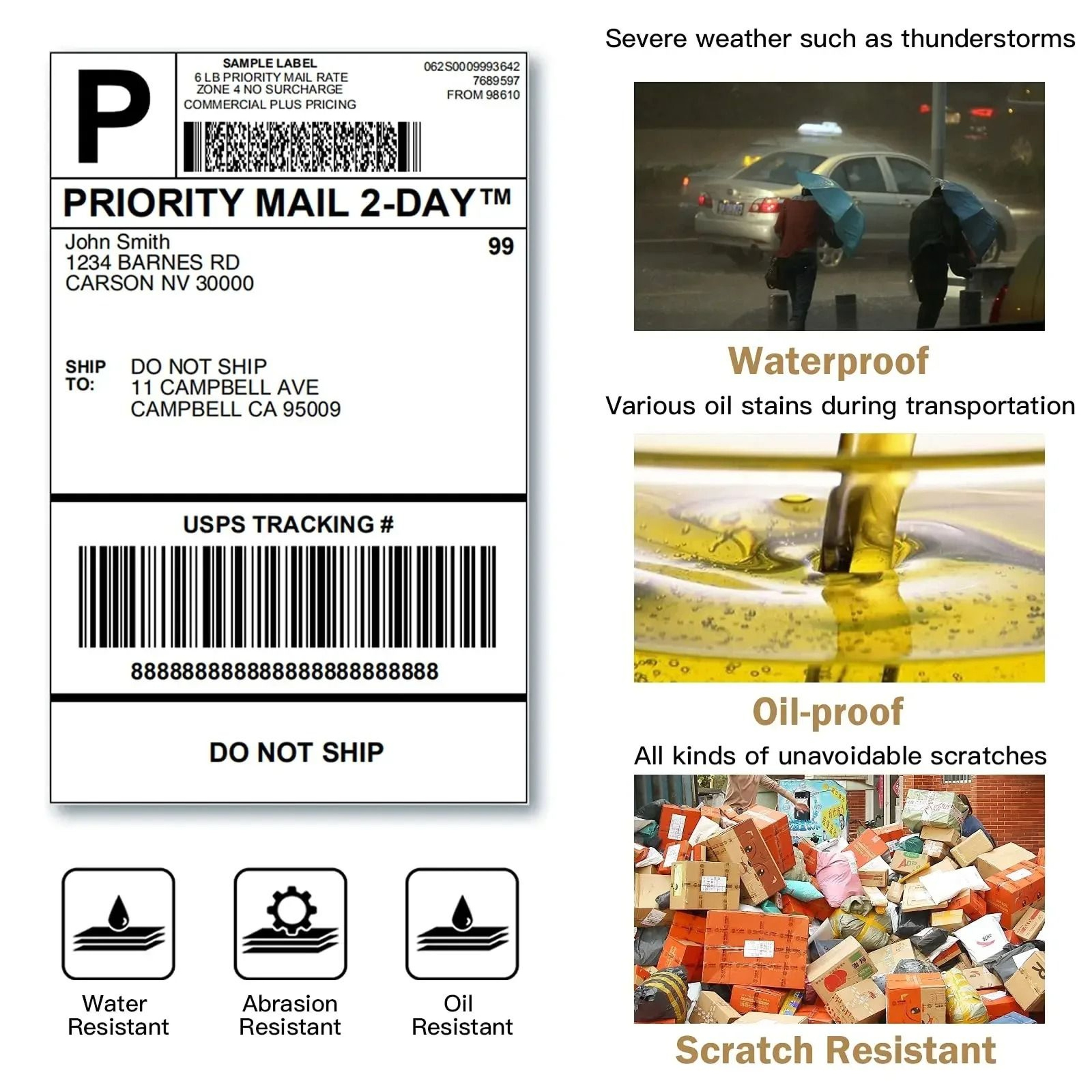 Phomemo ShipEase 4x6 Fanfold Thermal Shipping Labels 2