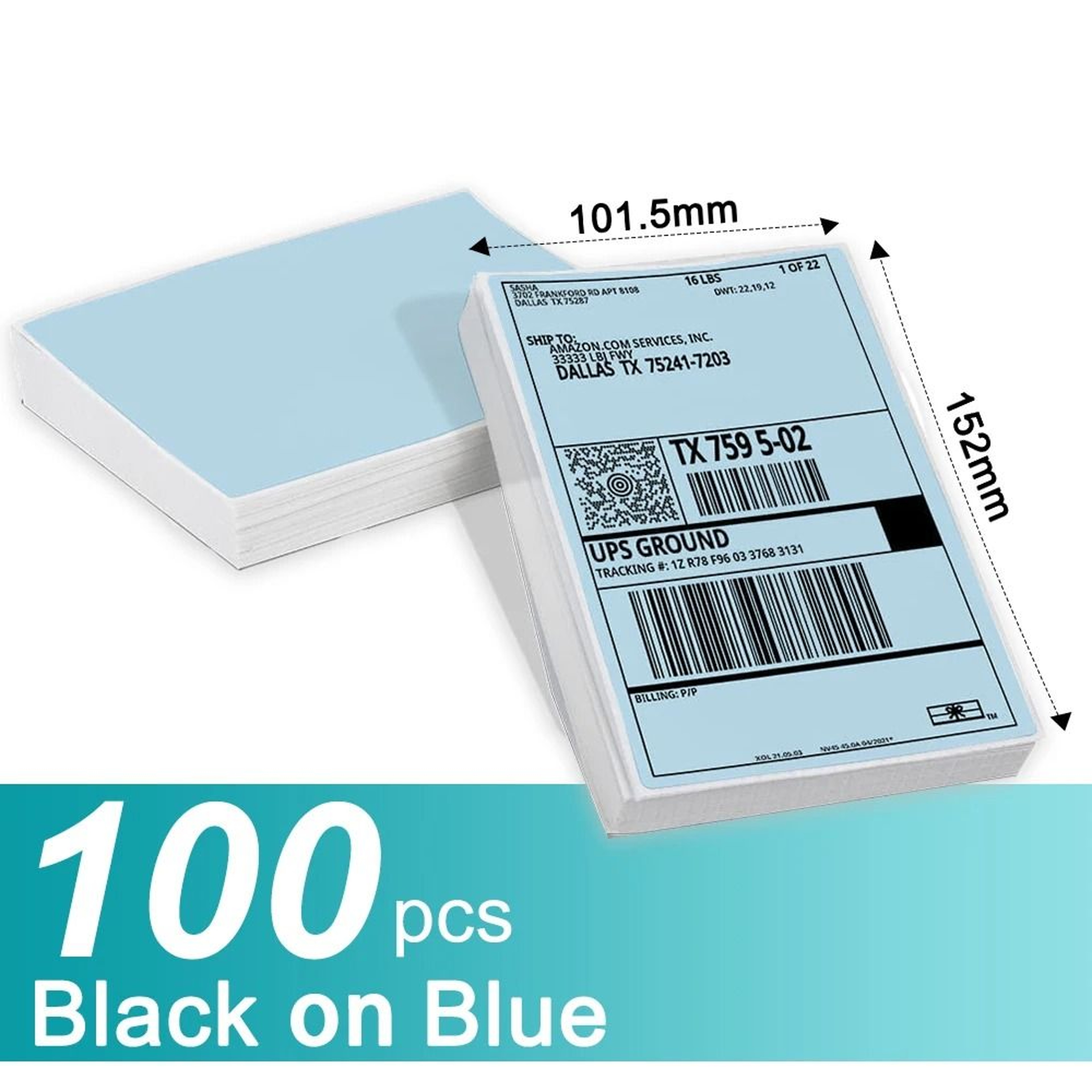 Phomemo ShipEase 4x6 Fanfold Thermal Shipping Labels 8