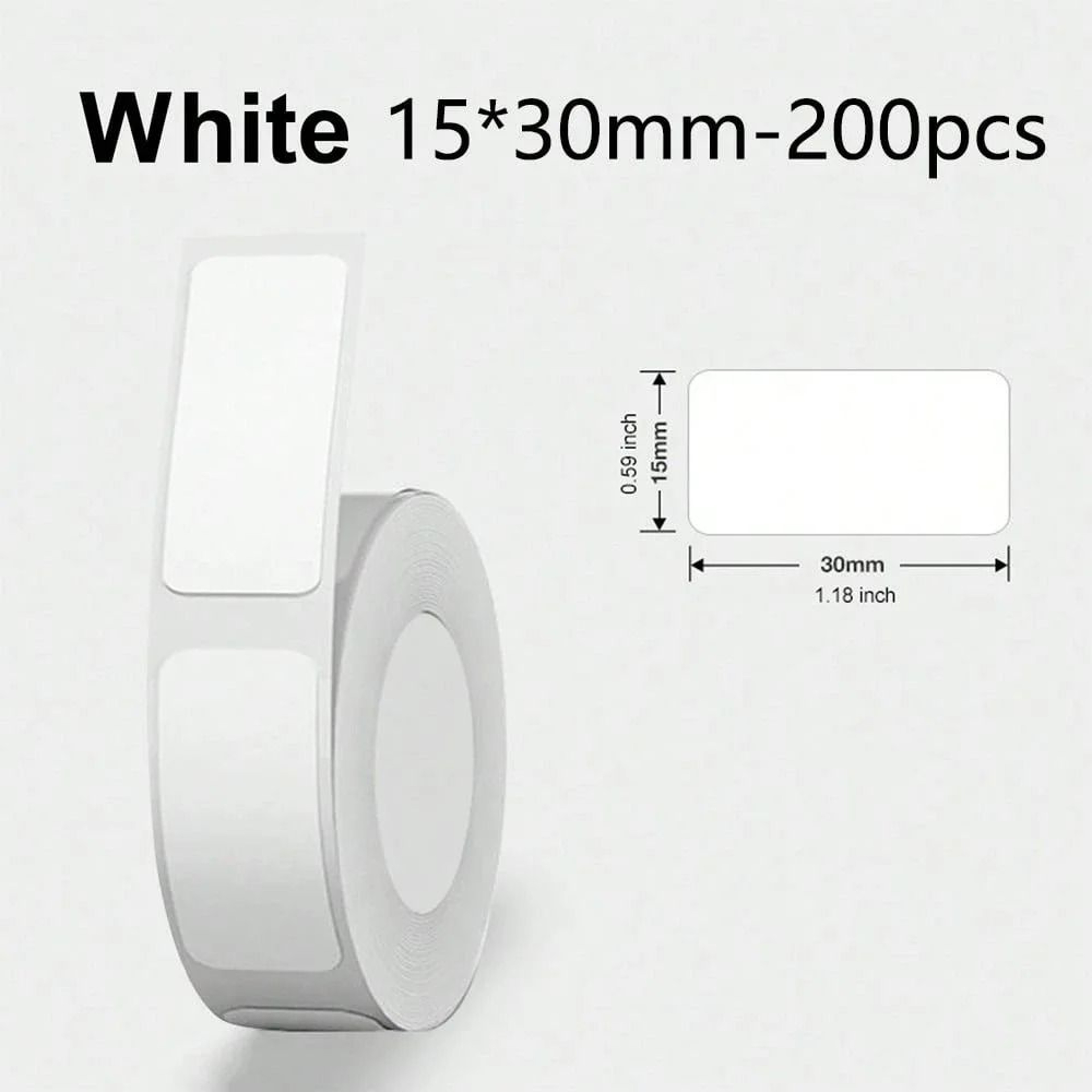 Marklife P15 PureWhite Adhesive Thermal Label Stickers 10
