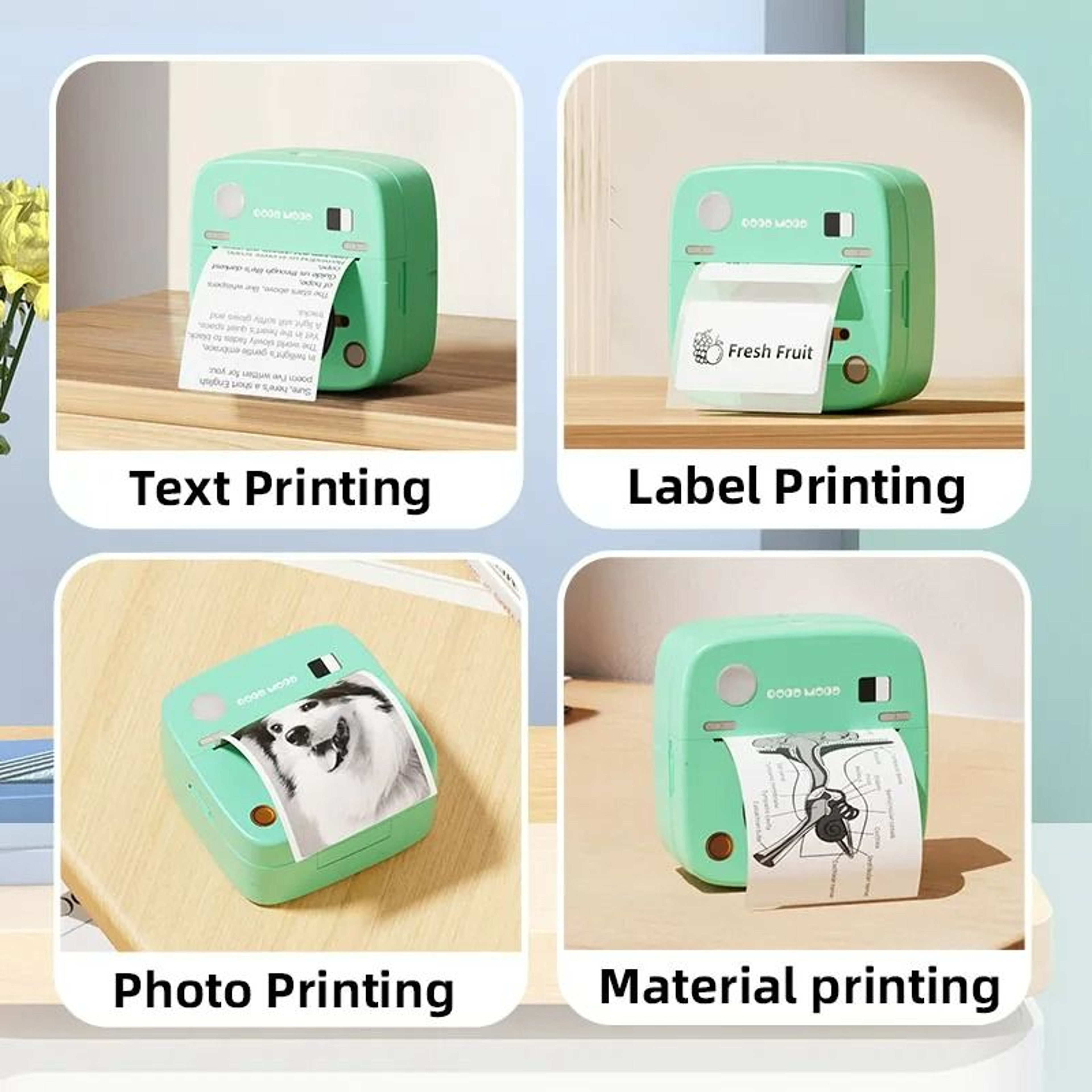 SnapLabel C1 Bluetooth Mini Photo Sticker Printer 5