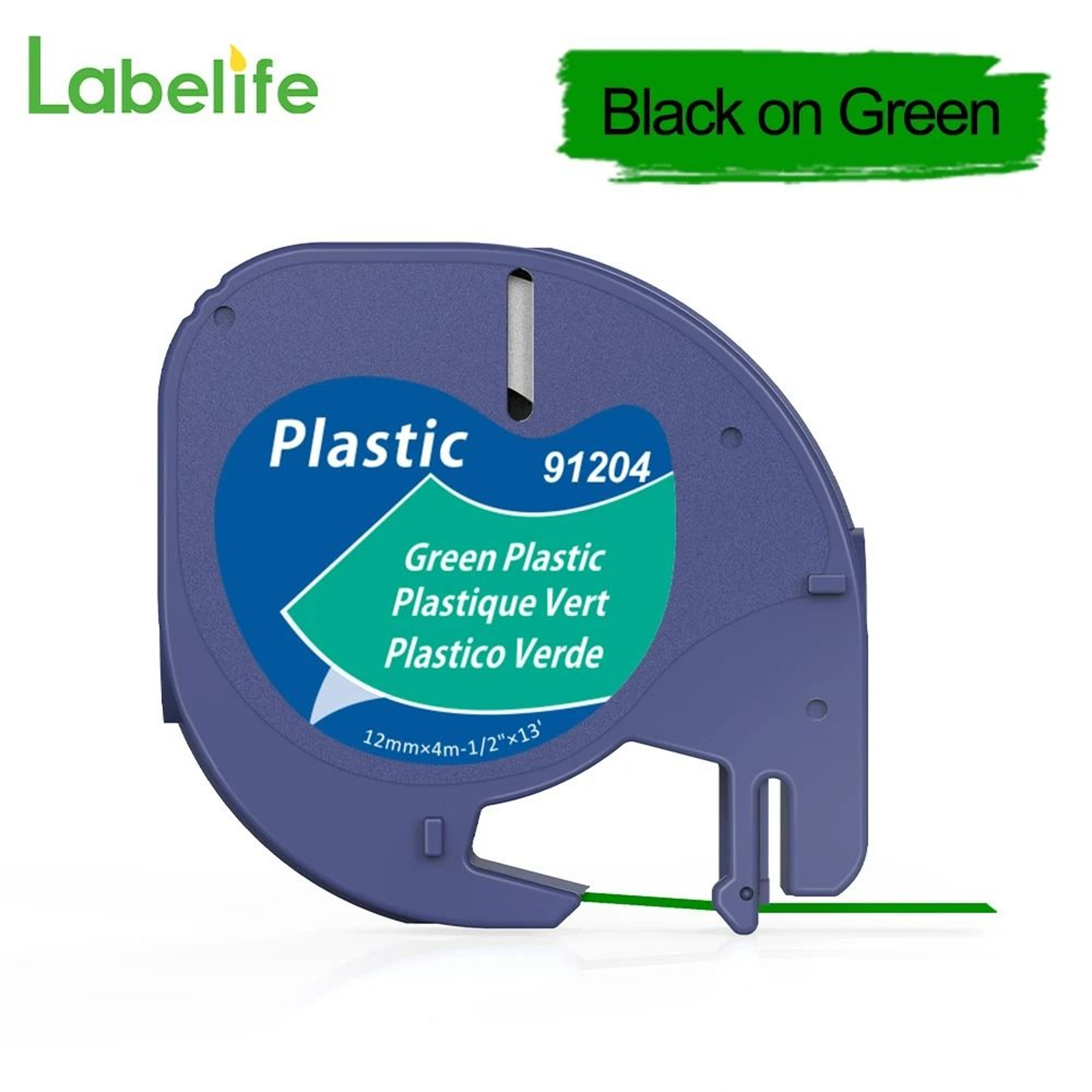 LabelNest Plastic Label Tape For DYMO LetraTag Printers 12