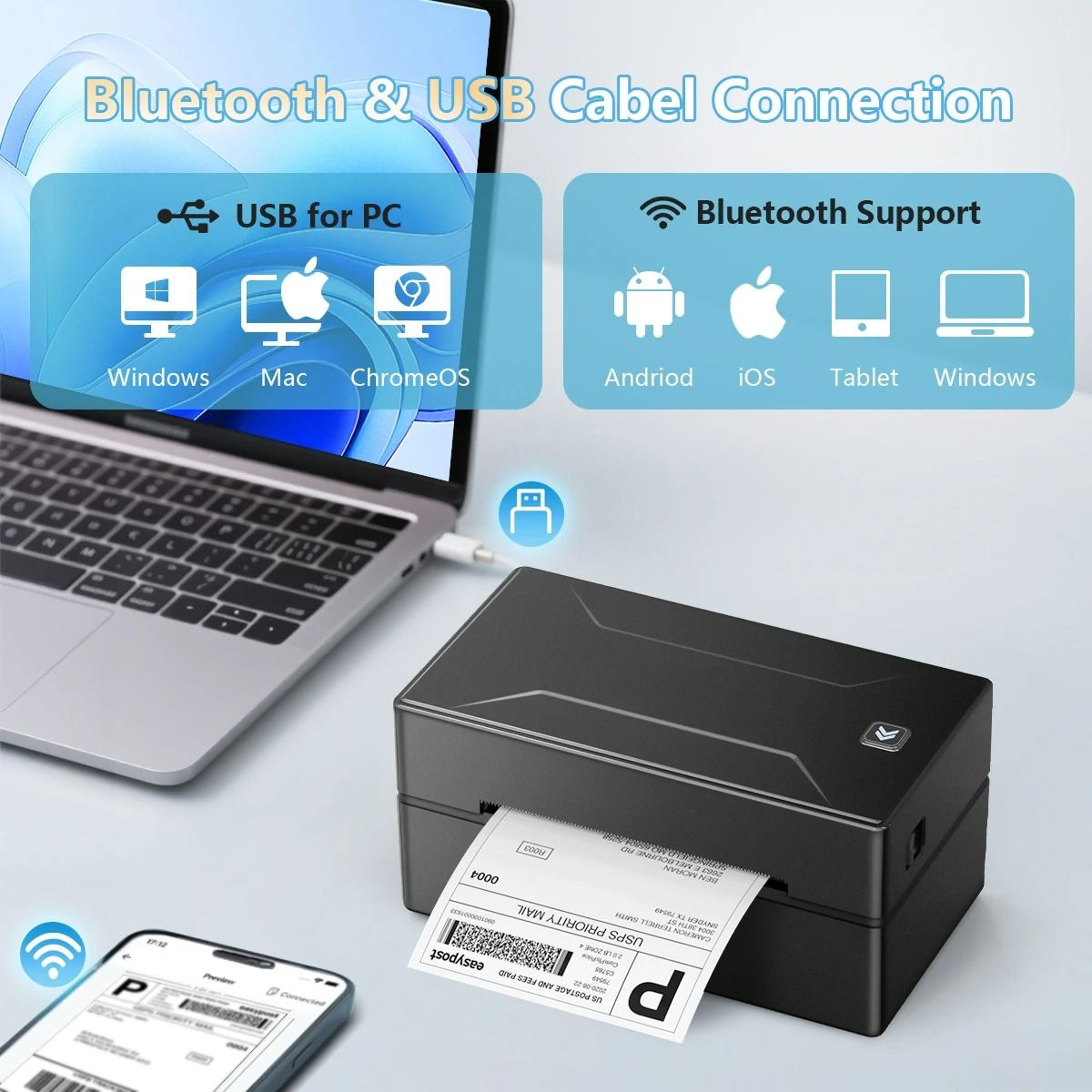ParcelMate D100 Wireless Shipping Label Printer 4