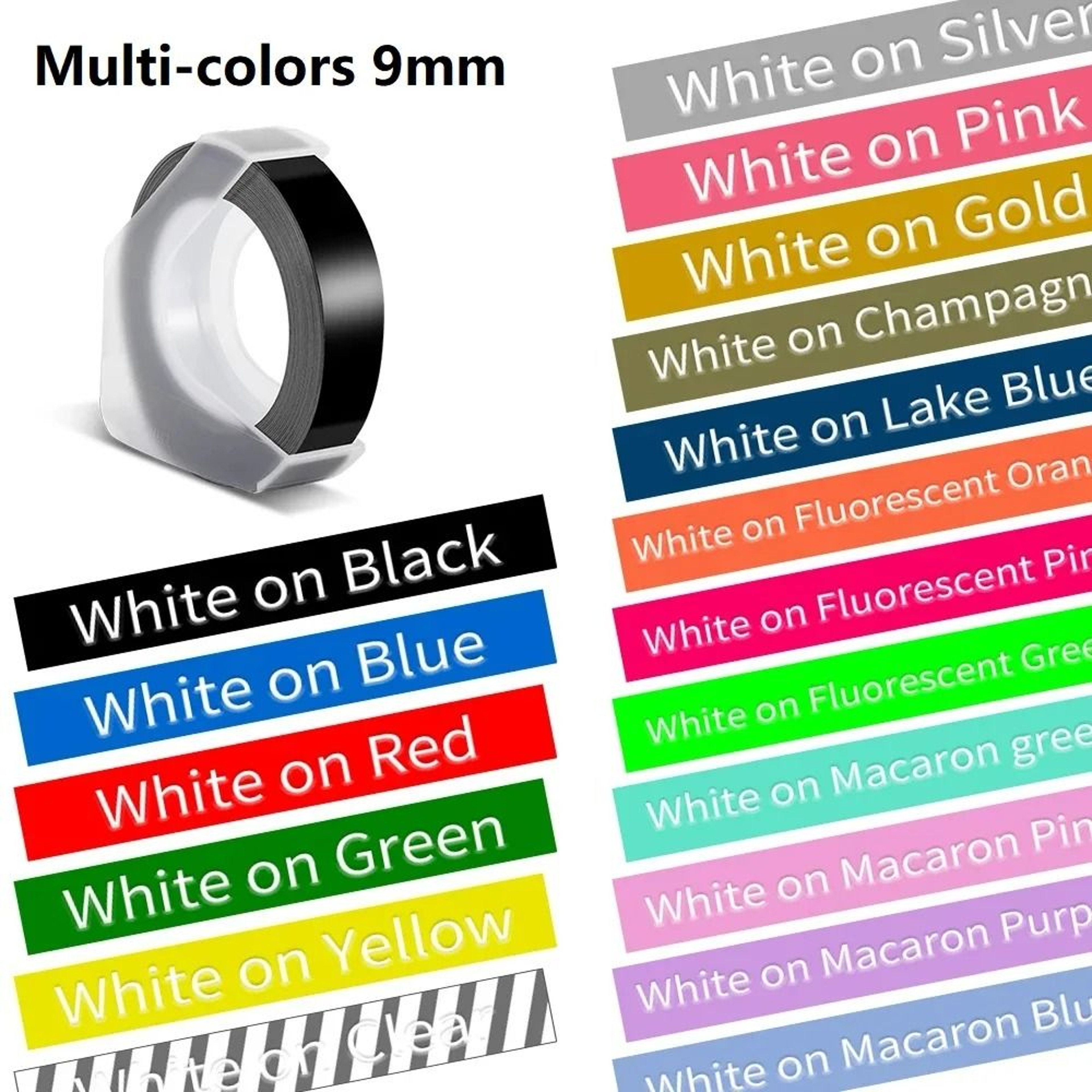 PastelPop 3D Embossing Tape 0